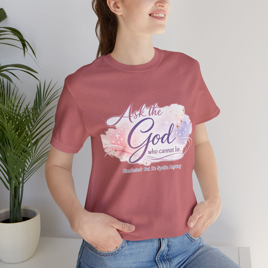 'Ask the God' Jersey Short Sleeve Tee