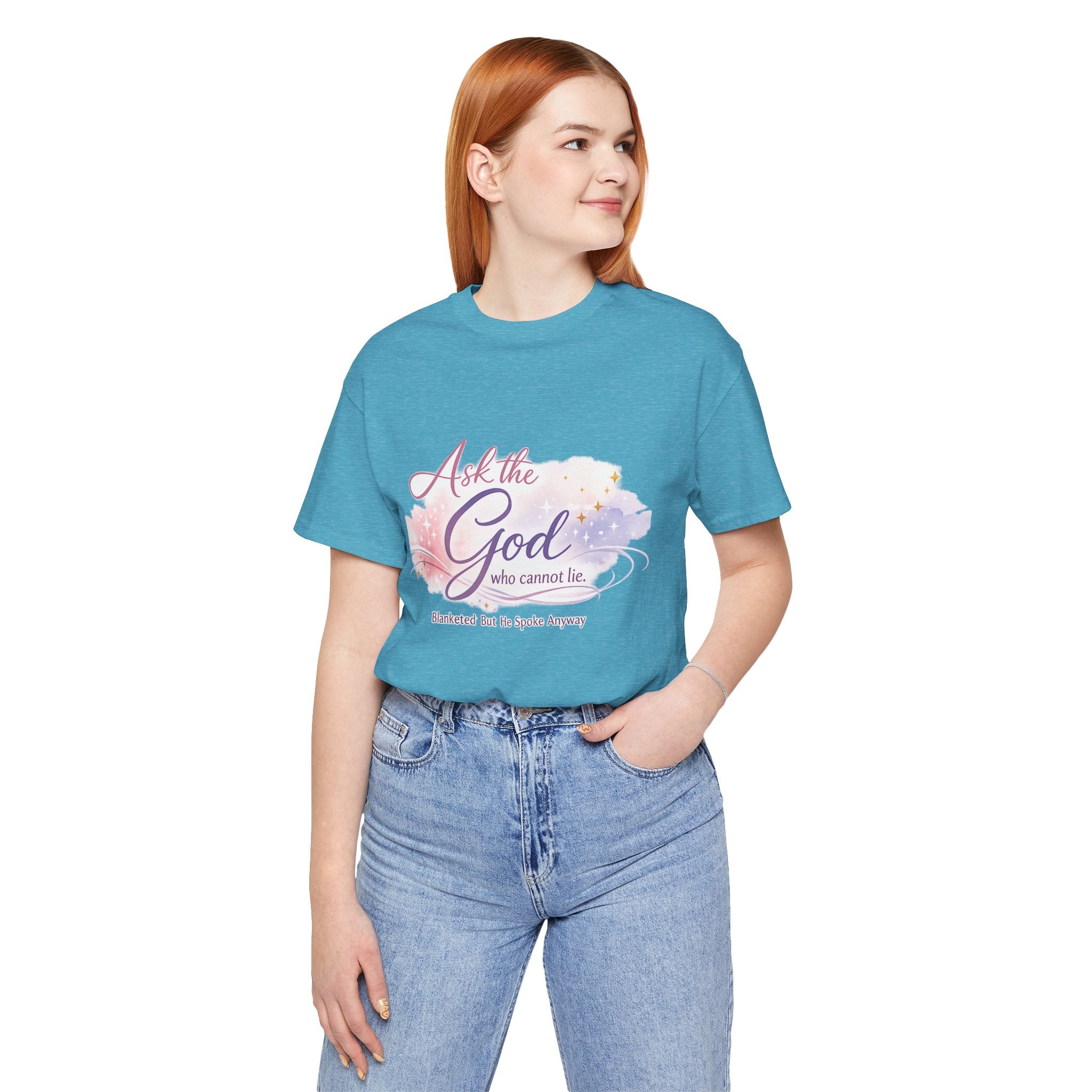 'Ask the God' Jersey Short Sleeve Tee