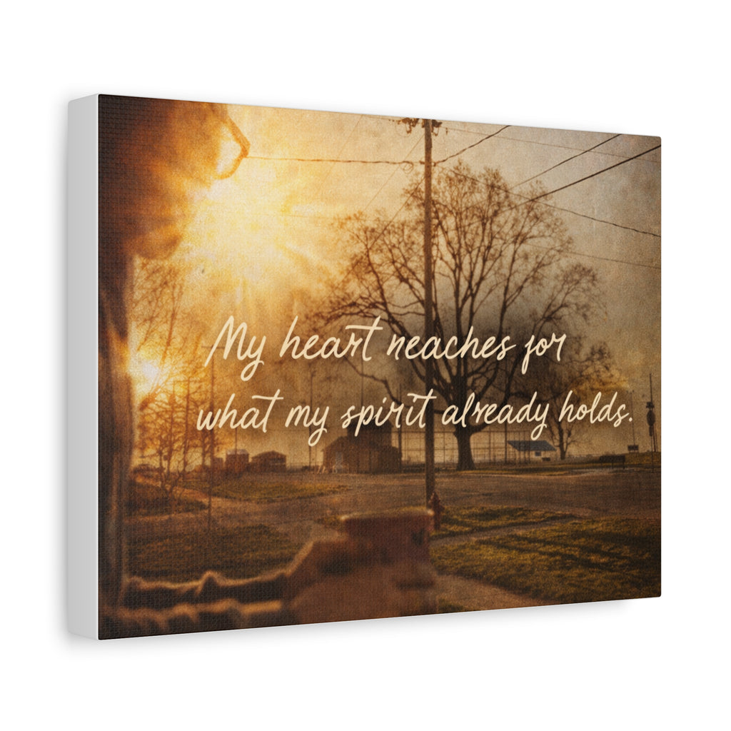 'My Heart Reaches' Matte Canvas, Stretched