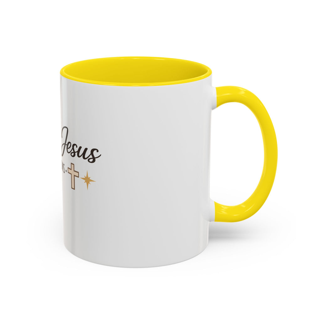 Signature 'Coffee & Jesus Interruptions' Accent Coffee Mug