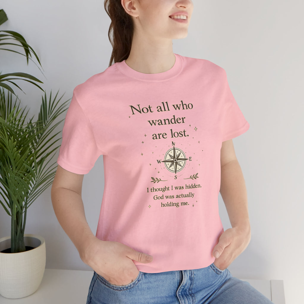 'Not All Who Wander Are Lost' Jersey Short Sleeve Tee