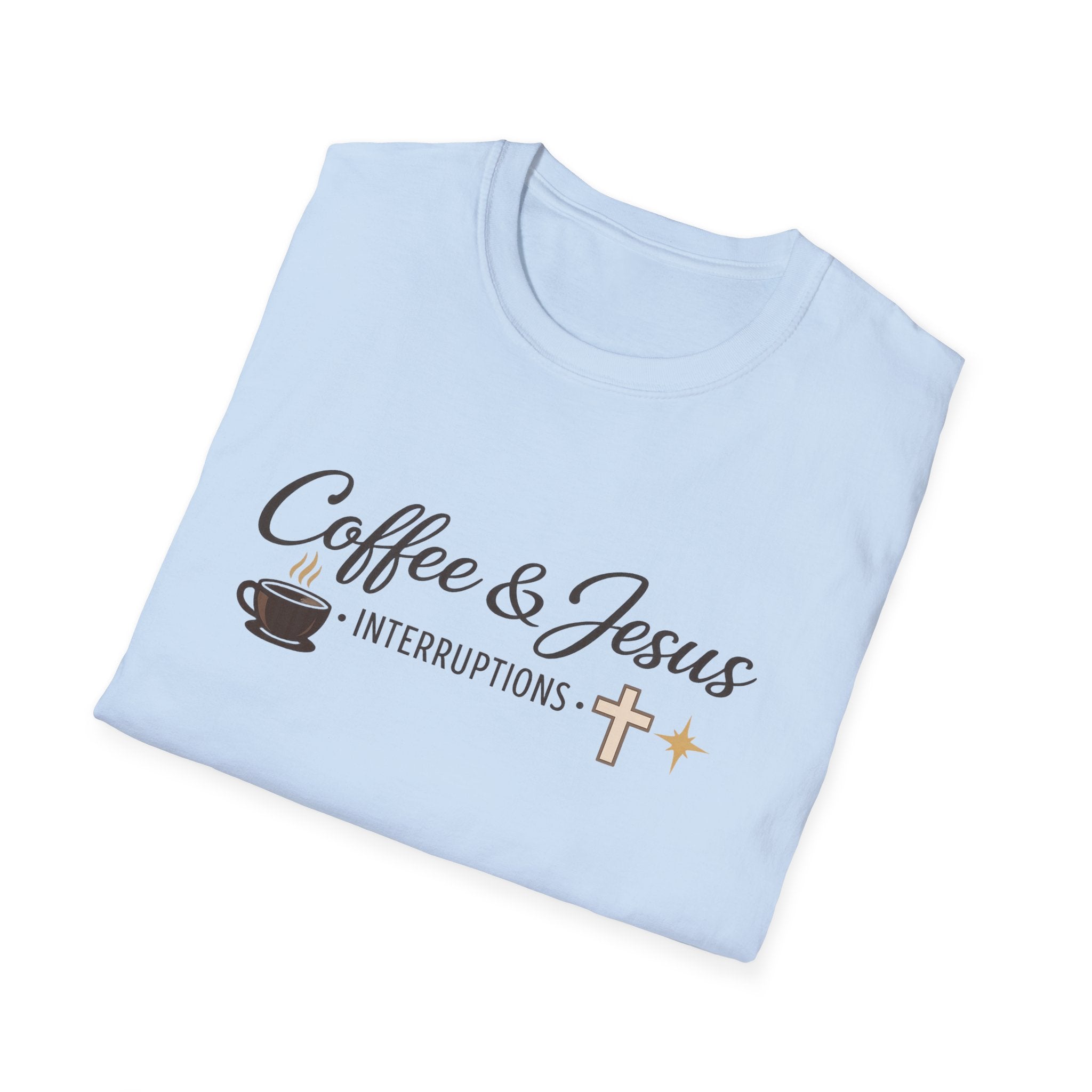Signature 'Coffee and Jesus Interruptions' Softstyle T-Shirt