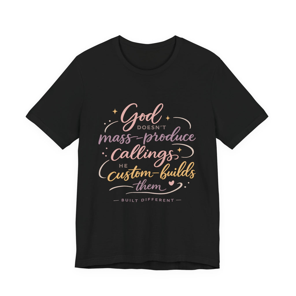 'God Doesn't Mass Produce' Jersey Short Sleeve Tee
