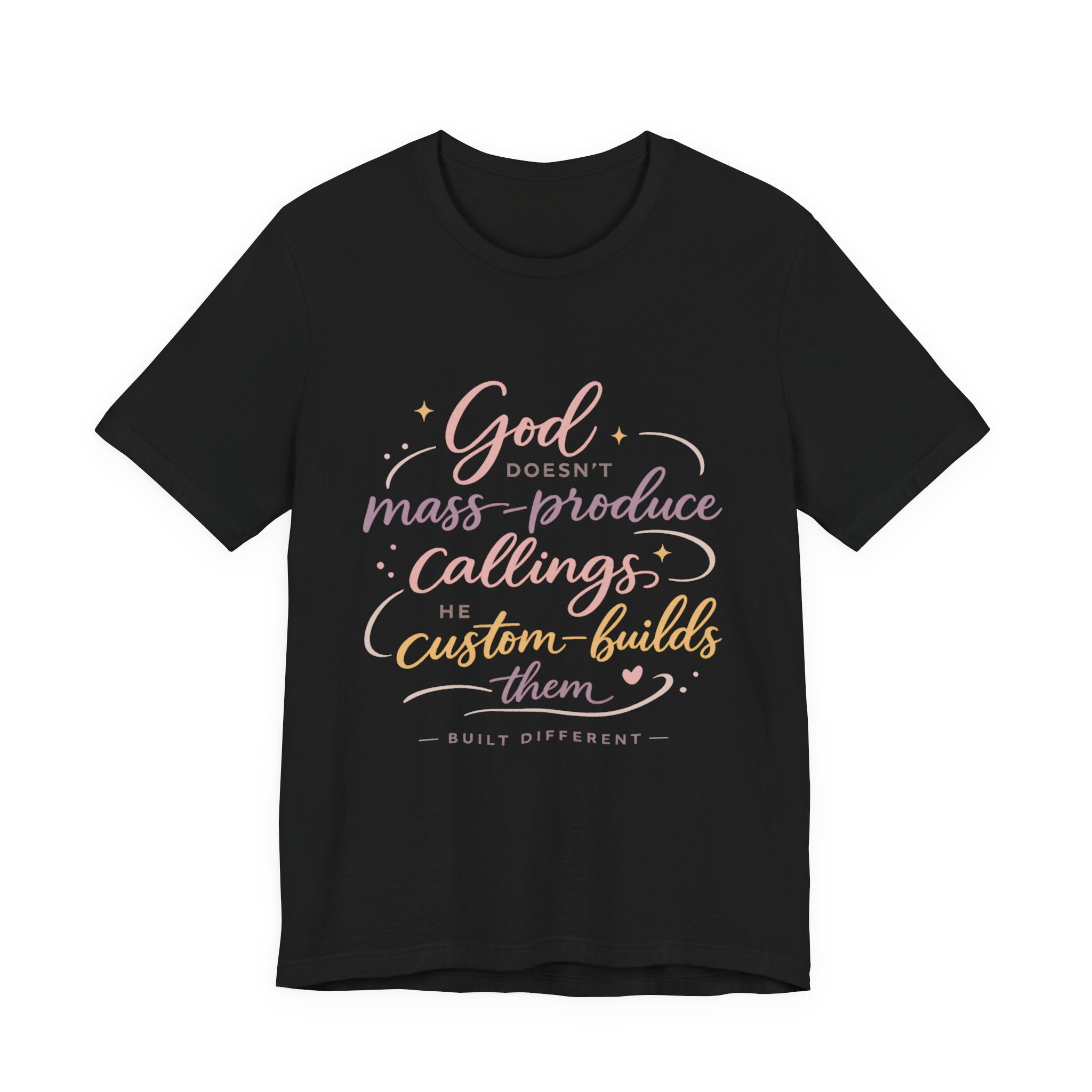 'God Doesn't Mass Produce' Jersey Short Sleeve Tee