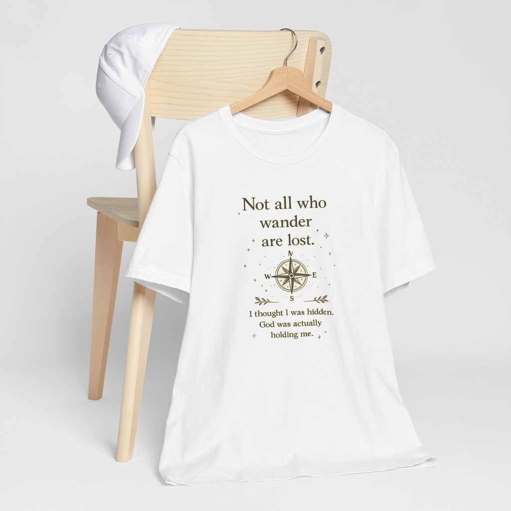 'Not All Who Wander Are Lost' Jersey Short Sleeve Tee
