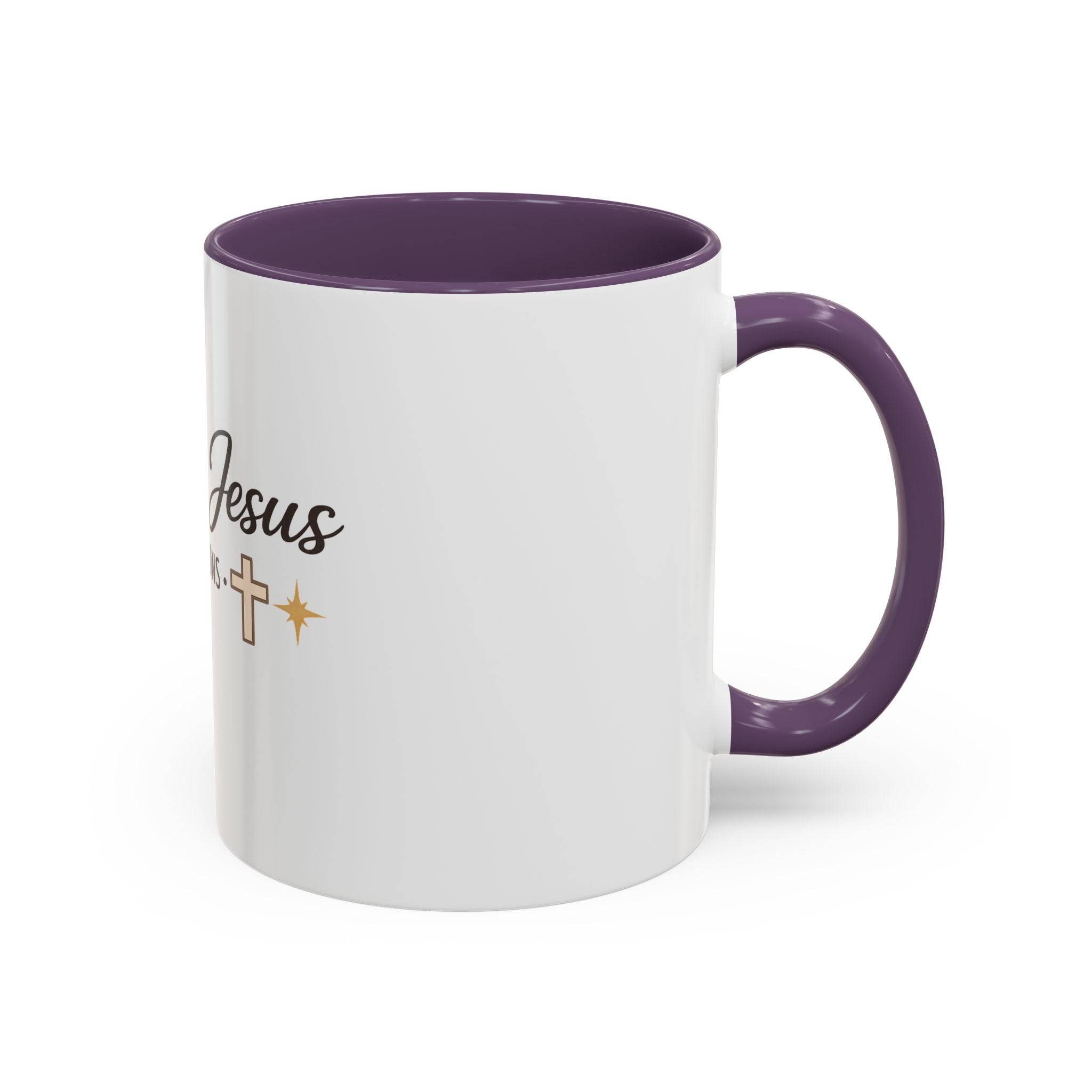 Signature 'Coffee & Jesus Interruptions' Accent Coffee Mug