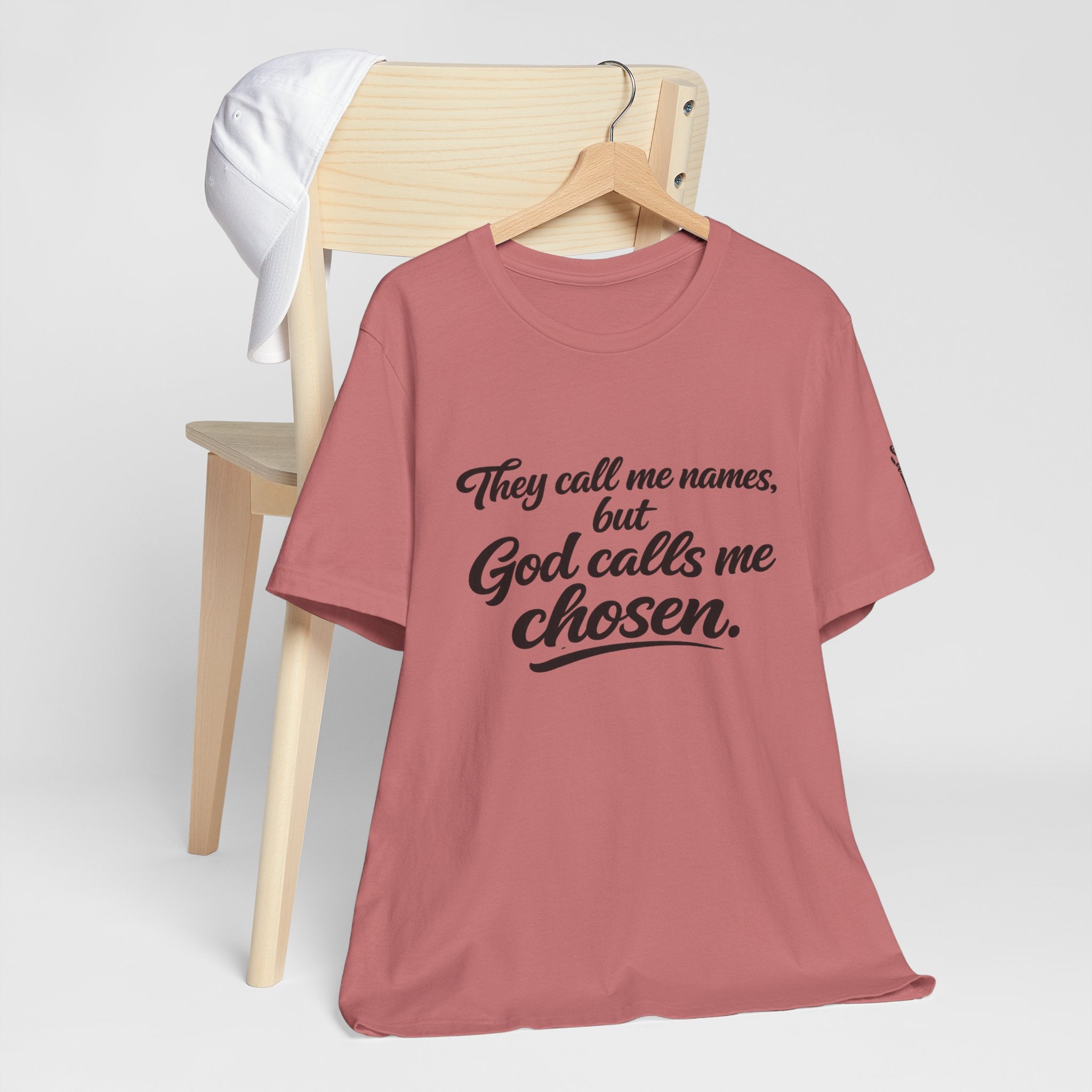 'God Calls Me Chosen'  Short Sleeve Tee