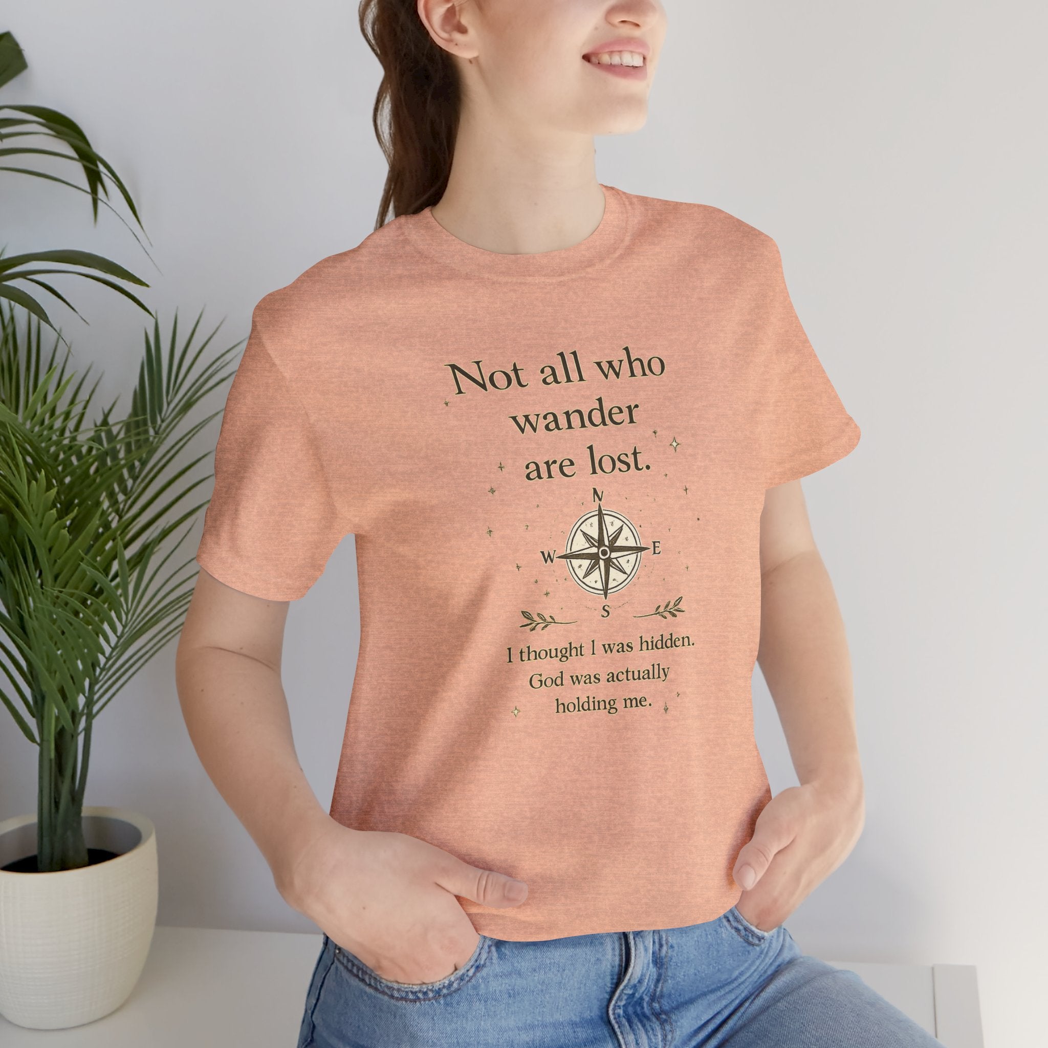 'Not All Who Wander Are Lost' Jersey Short Sleeve Tee