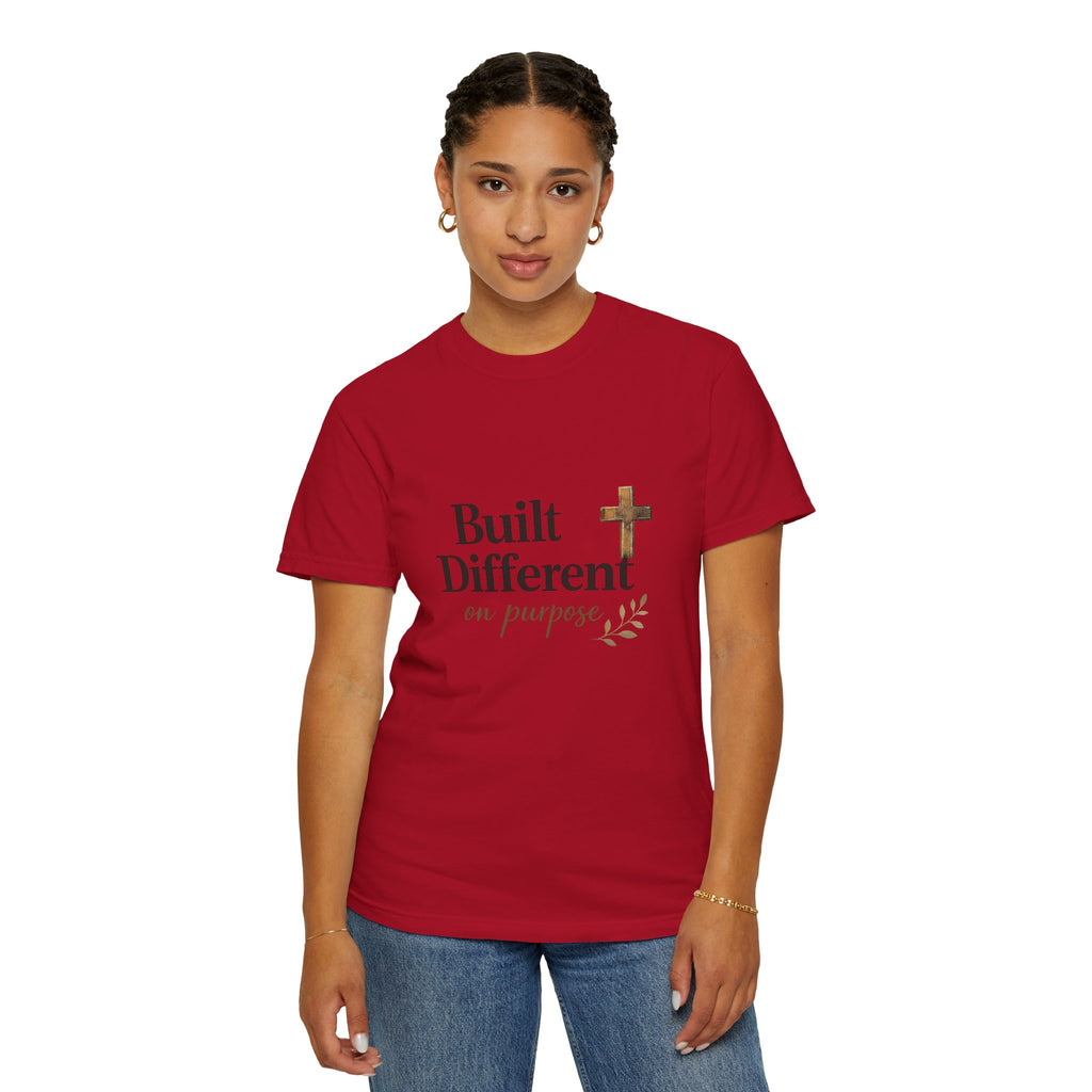 'Built Different on Purpose' Garment-Dyed T-shirt