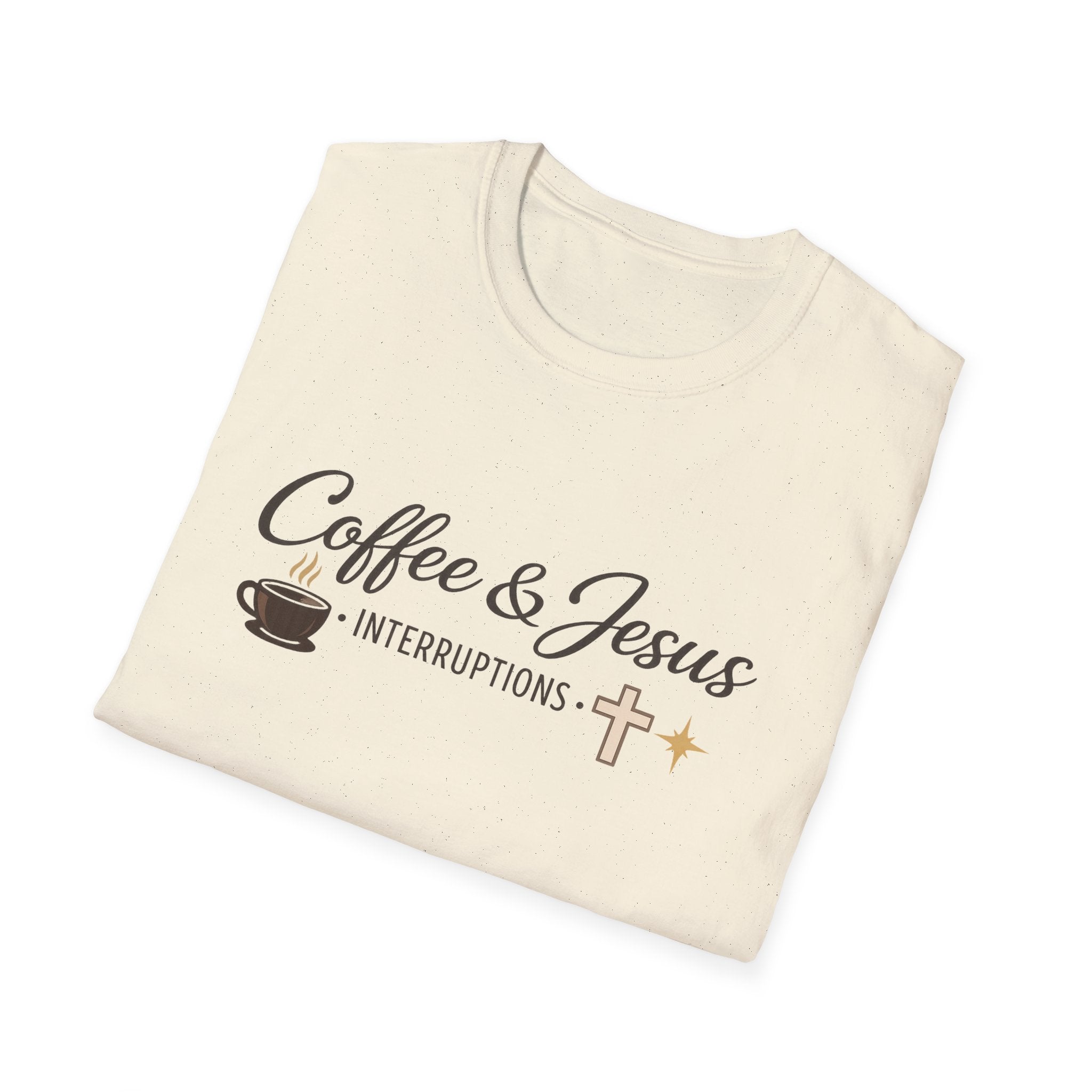 Signature 'Coffee and Jesus Interruptions' Softstyle T-Shirt