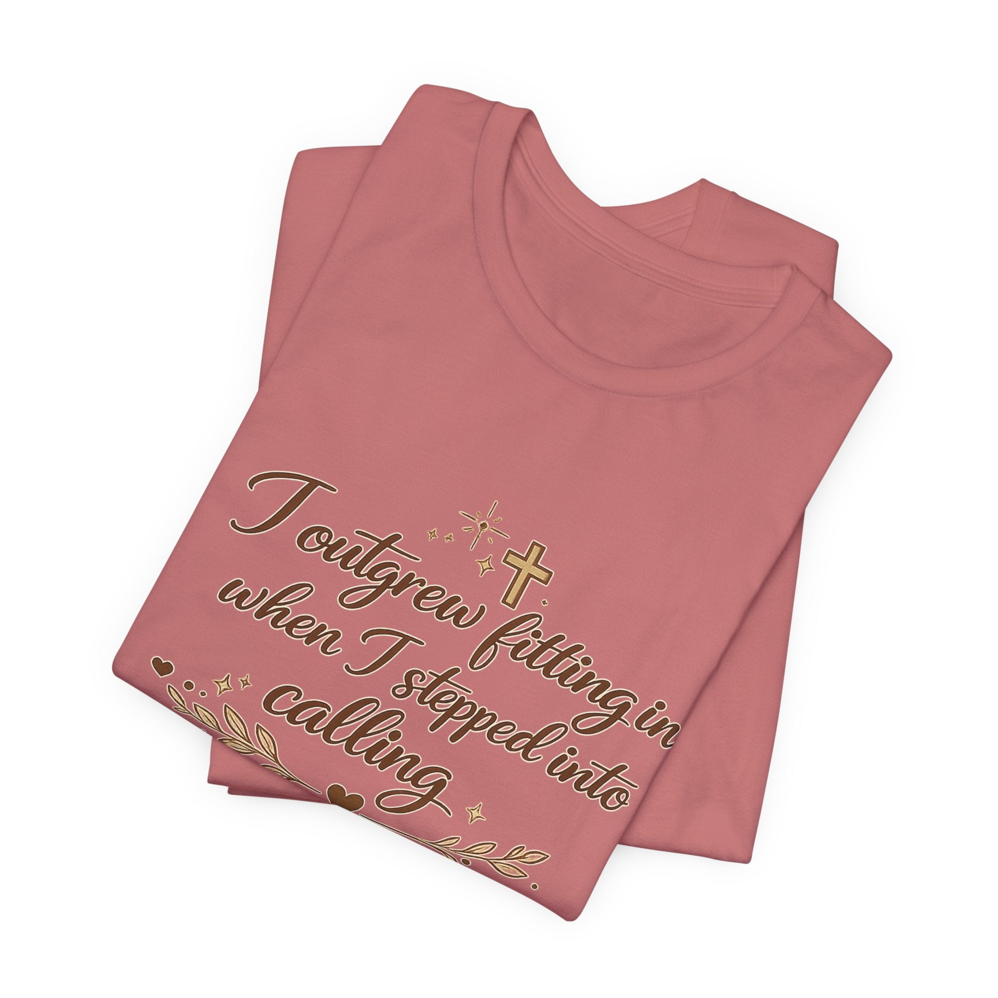 'I Outgrew Fitting In' Jersey Short Sleeve Tee