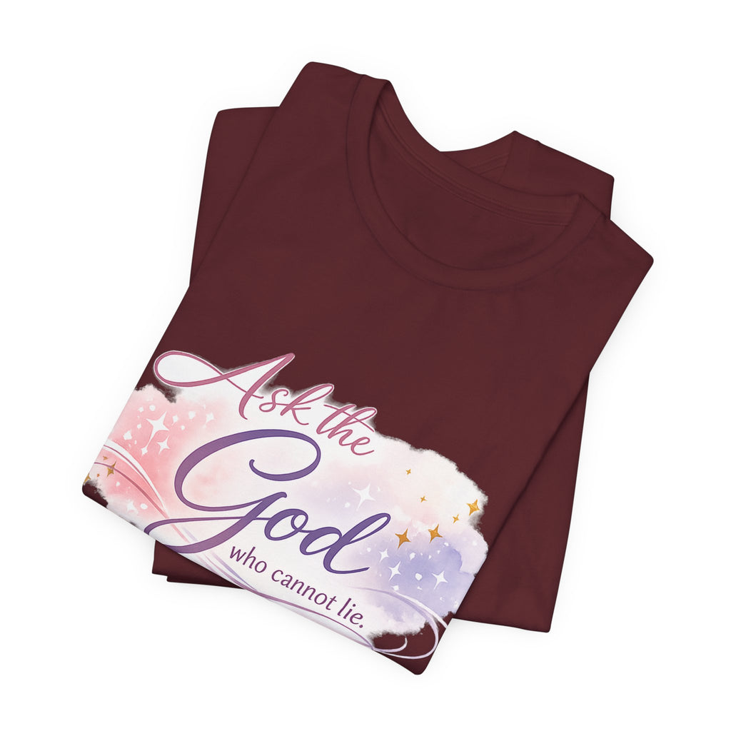 'Ask the God' Jersey Short Sleeve Tee