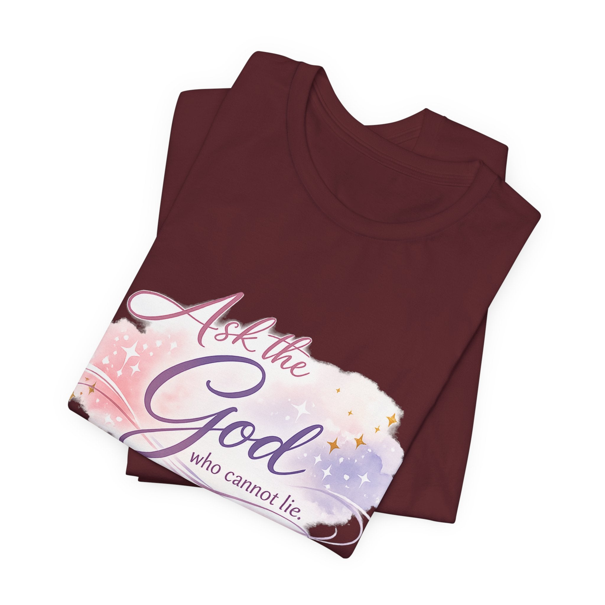 'Ask the God' Jersey Short Sleeve Tee