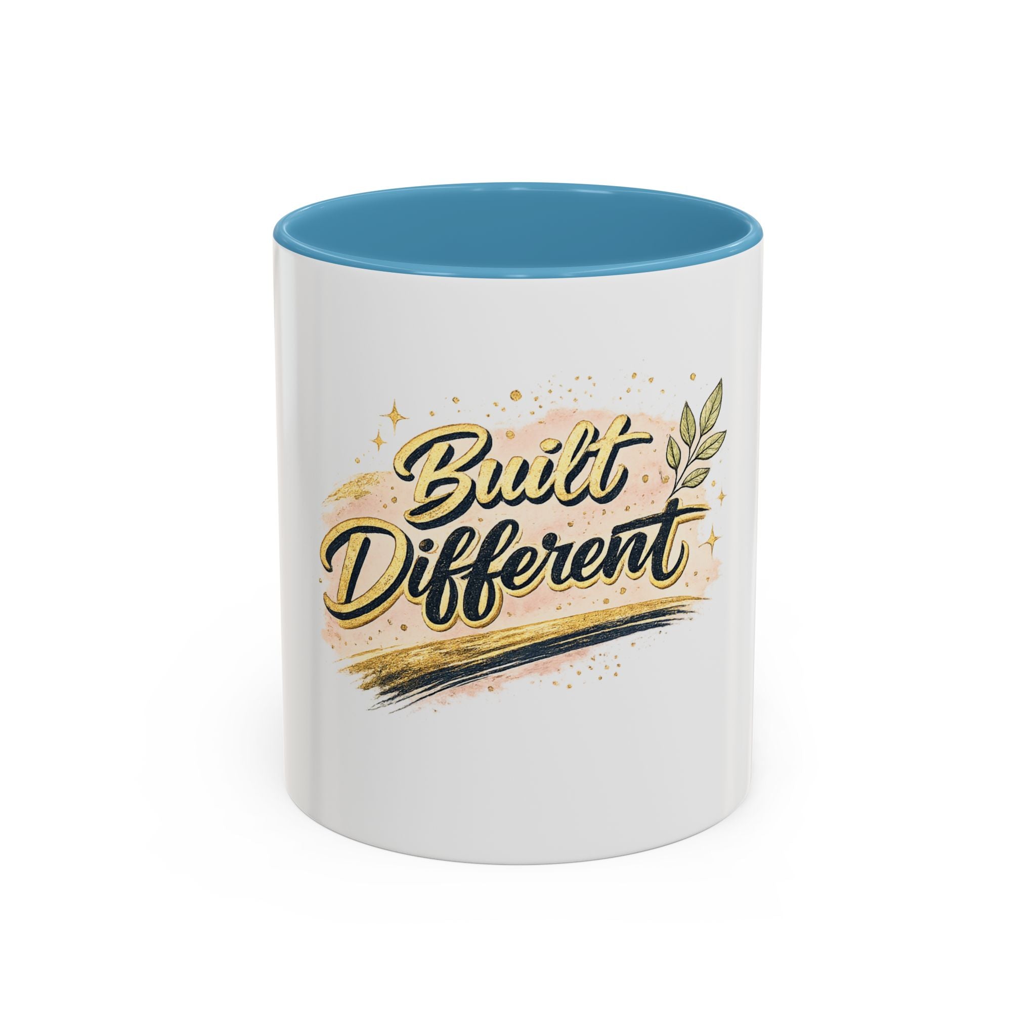 'Built Different' Accent Coffee Mug