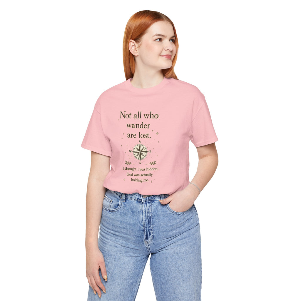 'Not All Who Wander Are Lost' Jersey Short Sleeve Tee