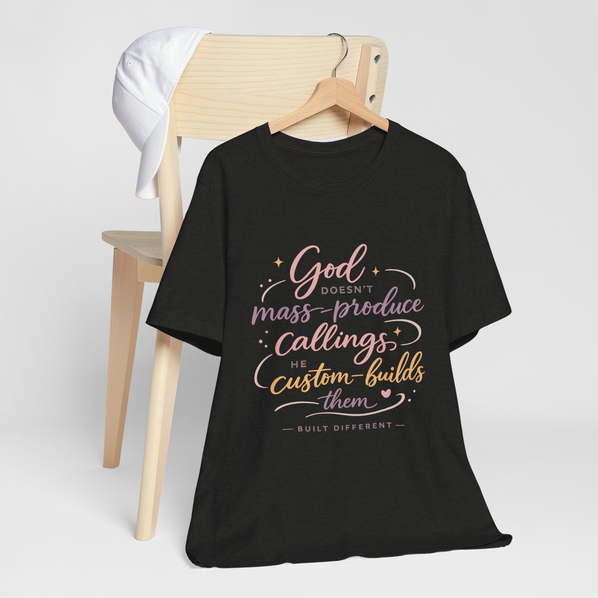 'God Doesn't Mass Produce' Jersey Short Sleeve Tee