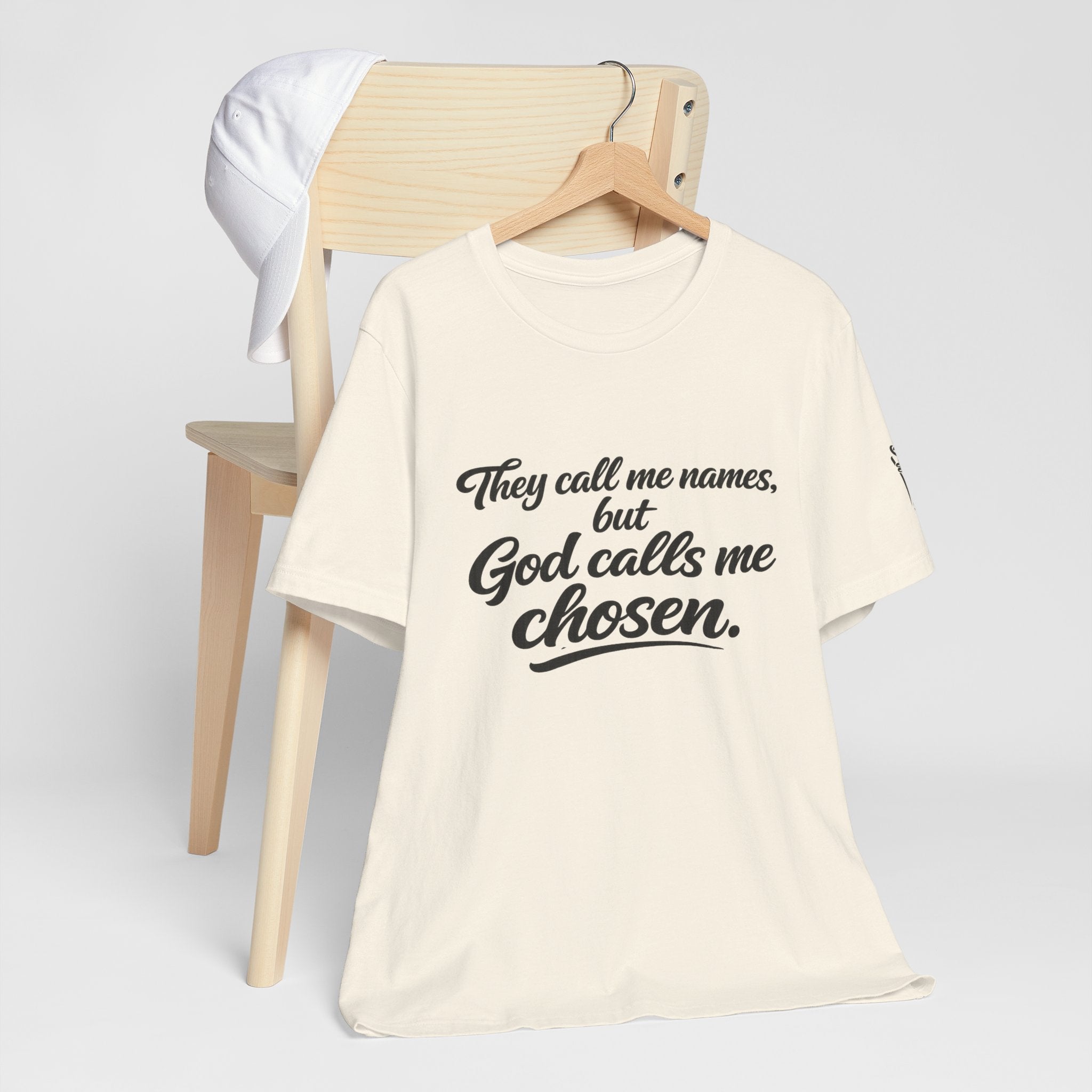 'God Calls Me Chosen'  Short Sleeve Tee