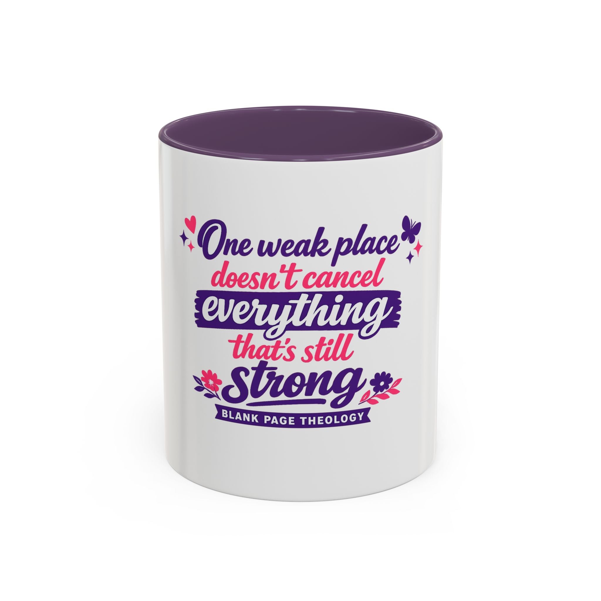 'One Weak Place' Accent Coffee Mug