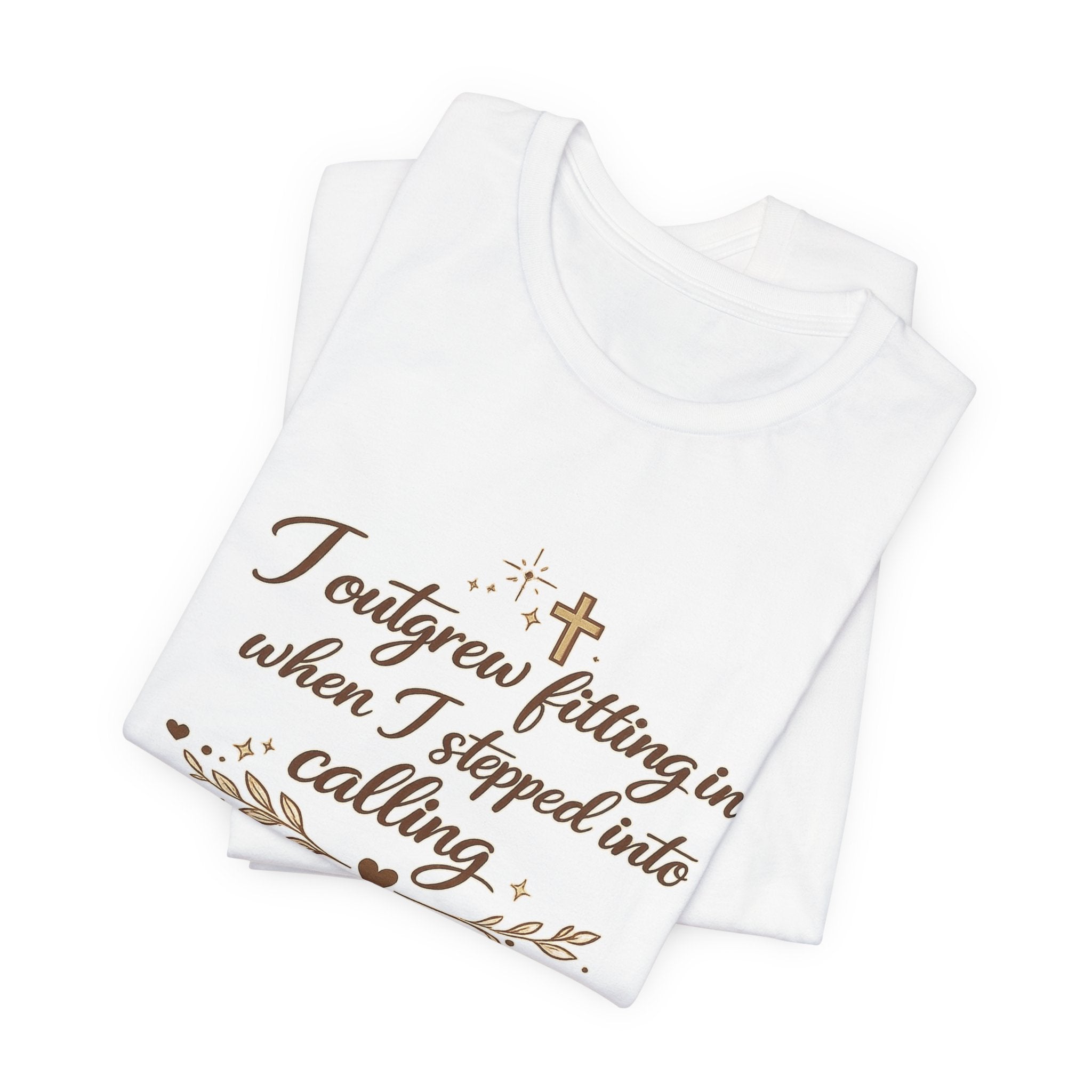 'I Outgrew Fitting In' Jersey Short Sleeve Tee