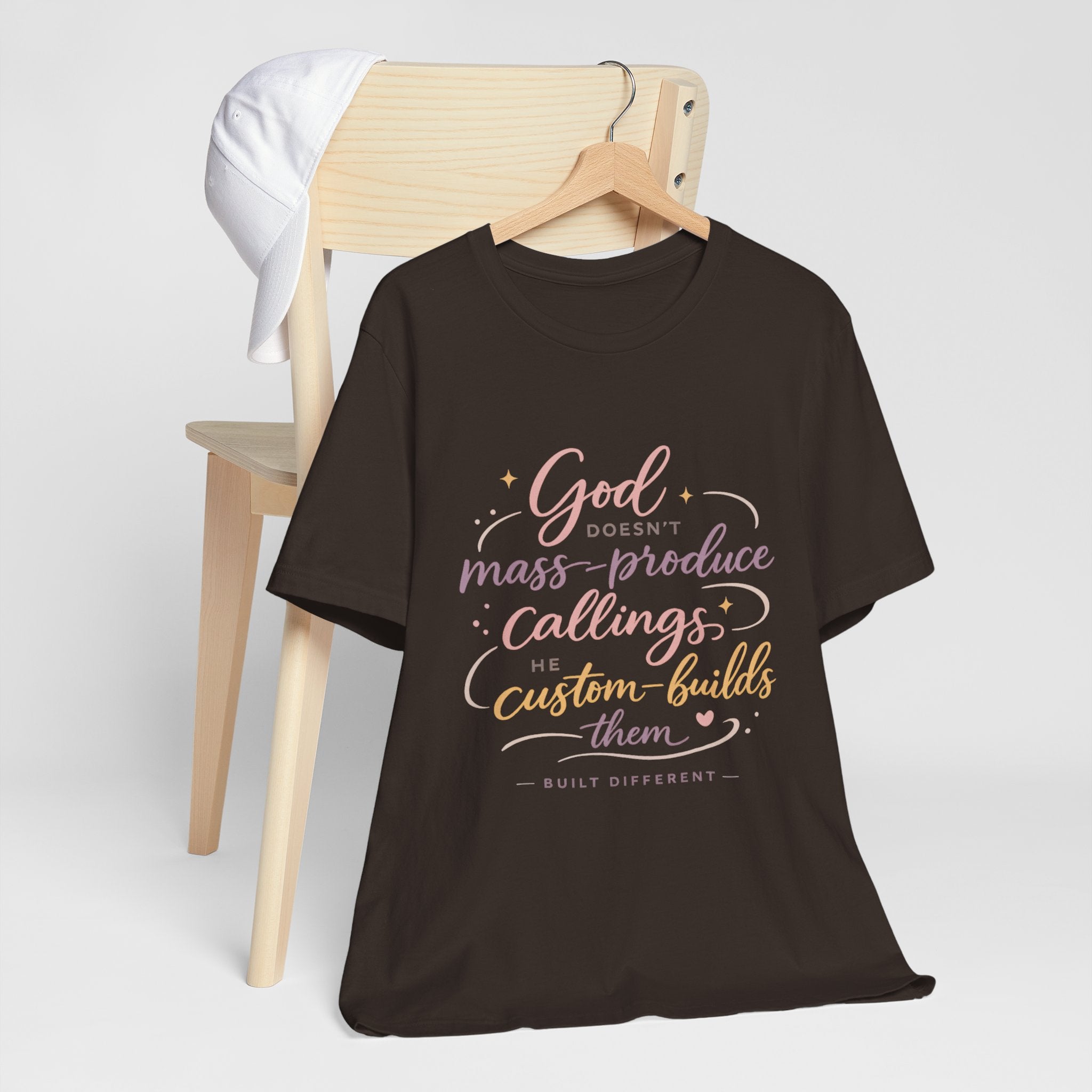 'God Doesn't Mass Produce' Jersey Short Sleeve Tee