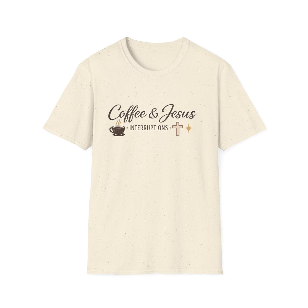 Signature 'Coffee and Jesus Interruptions' Softstyle T-Shirt