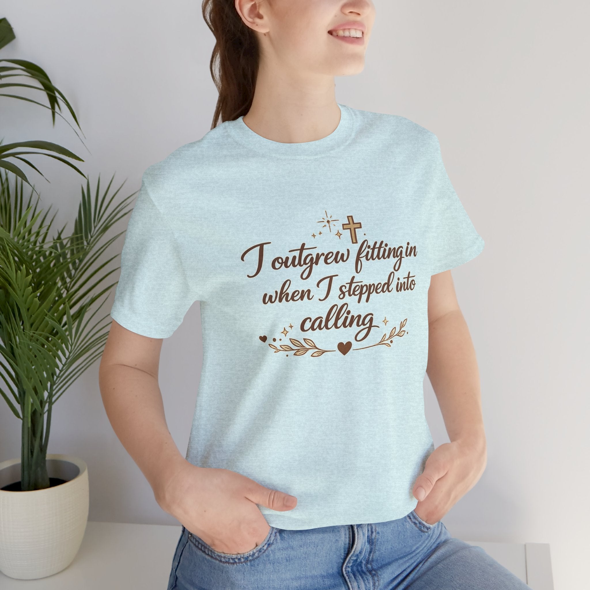 'I Outgrew Fitting In' Jersey Short Sleeve Tee