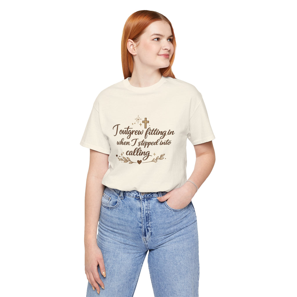 'I Outgrew Fitting In' Jersey Short Sleeve Tee