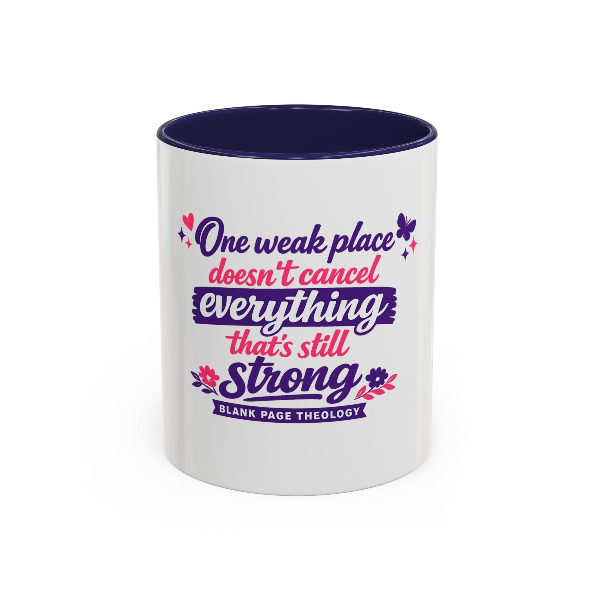 'One Weak Place' Accent Coffee Mug