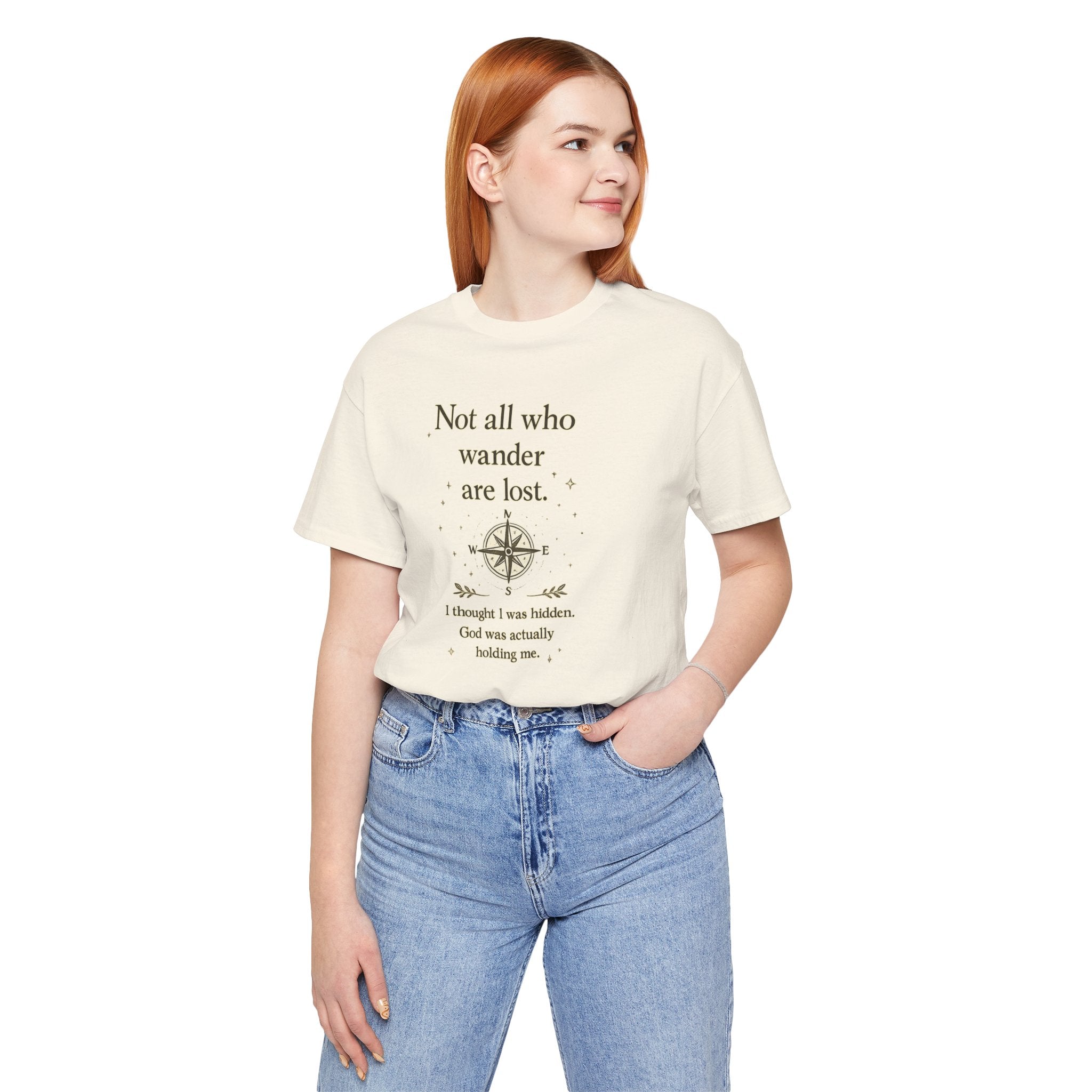 'Not All Who Wander Are Lost' Jersey Short Sleeve Tee