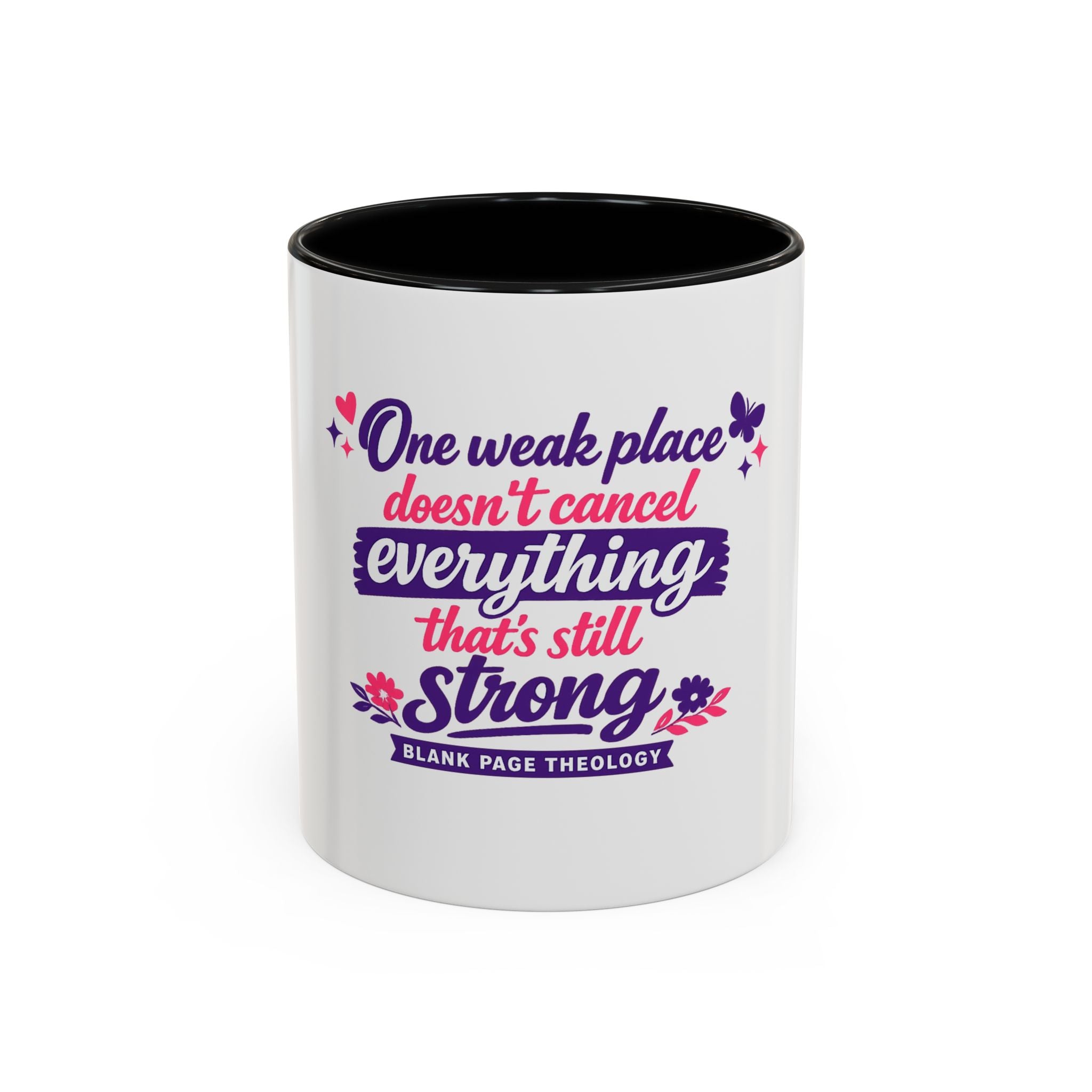 'One Weak Place' Accent Coffee Mug