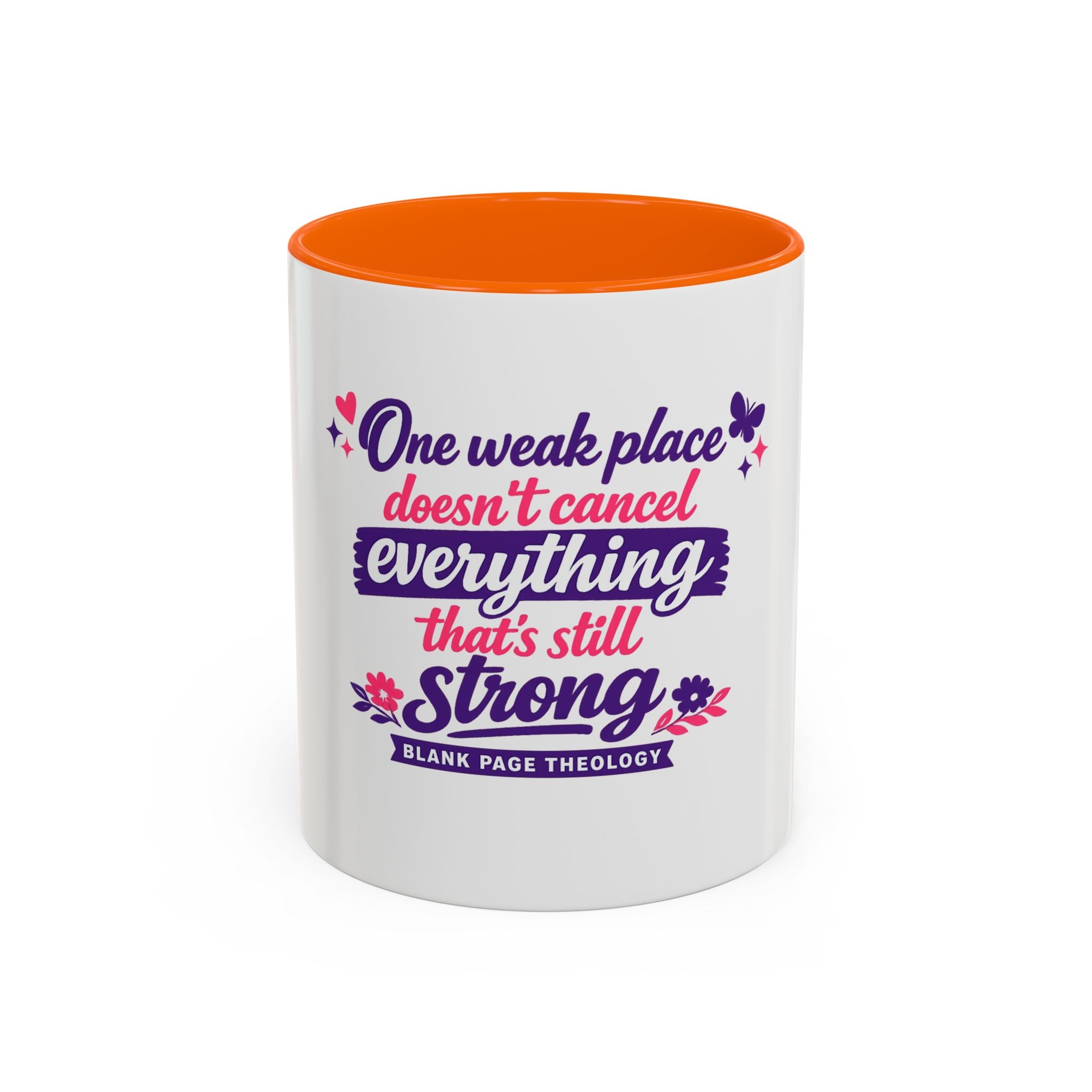 'One Weak Place' Accent Coffee Mug
