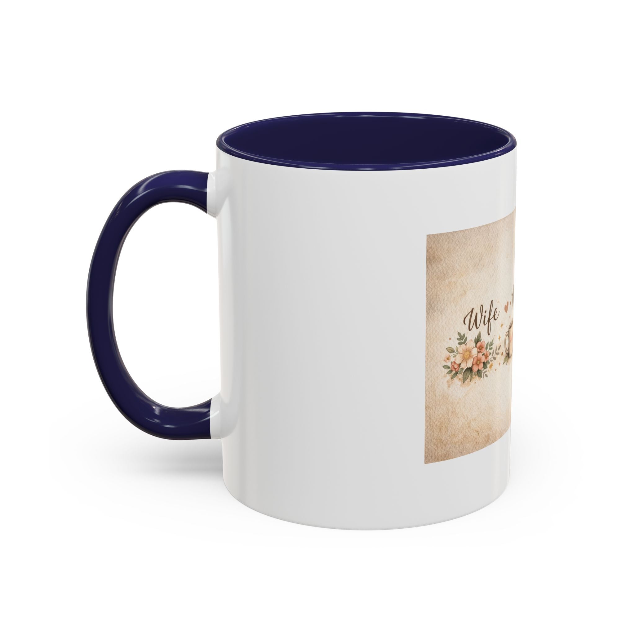 'Wife, Coffee, Jesus' Accent Coffee Mug