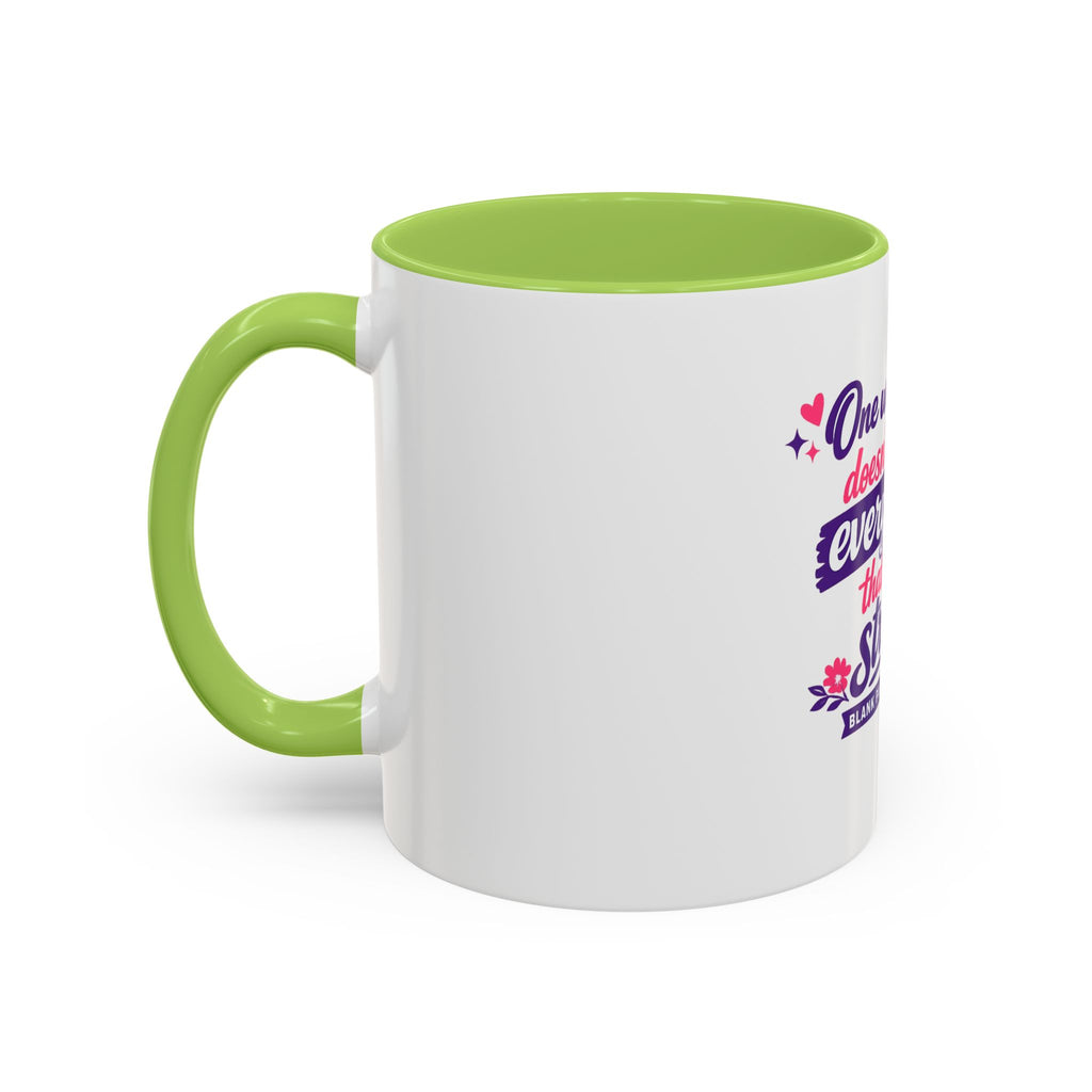 'One Weak Place' Accent Coffee Mug