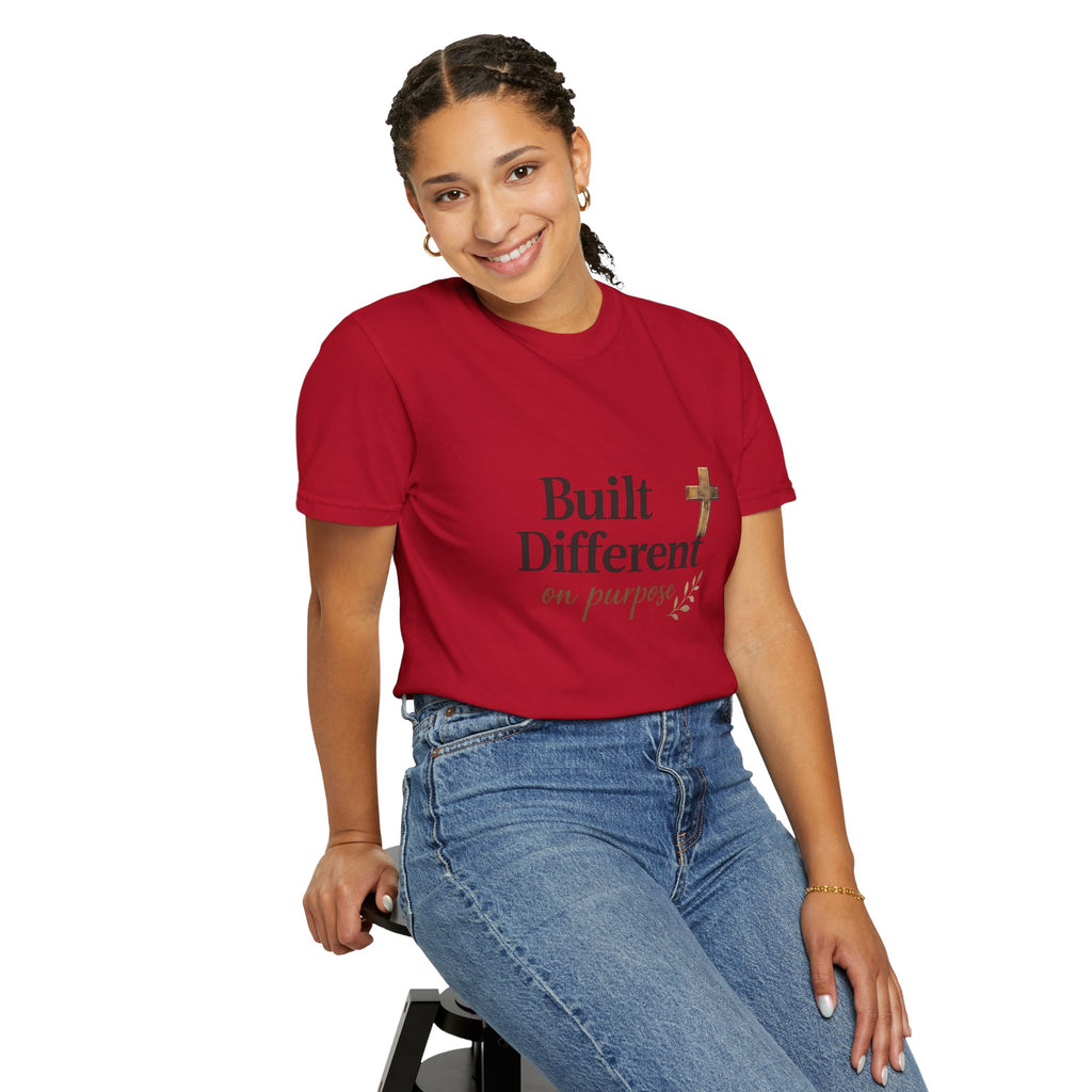 'Built Different on Purpose' Garment-Dyed T-shirt