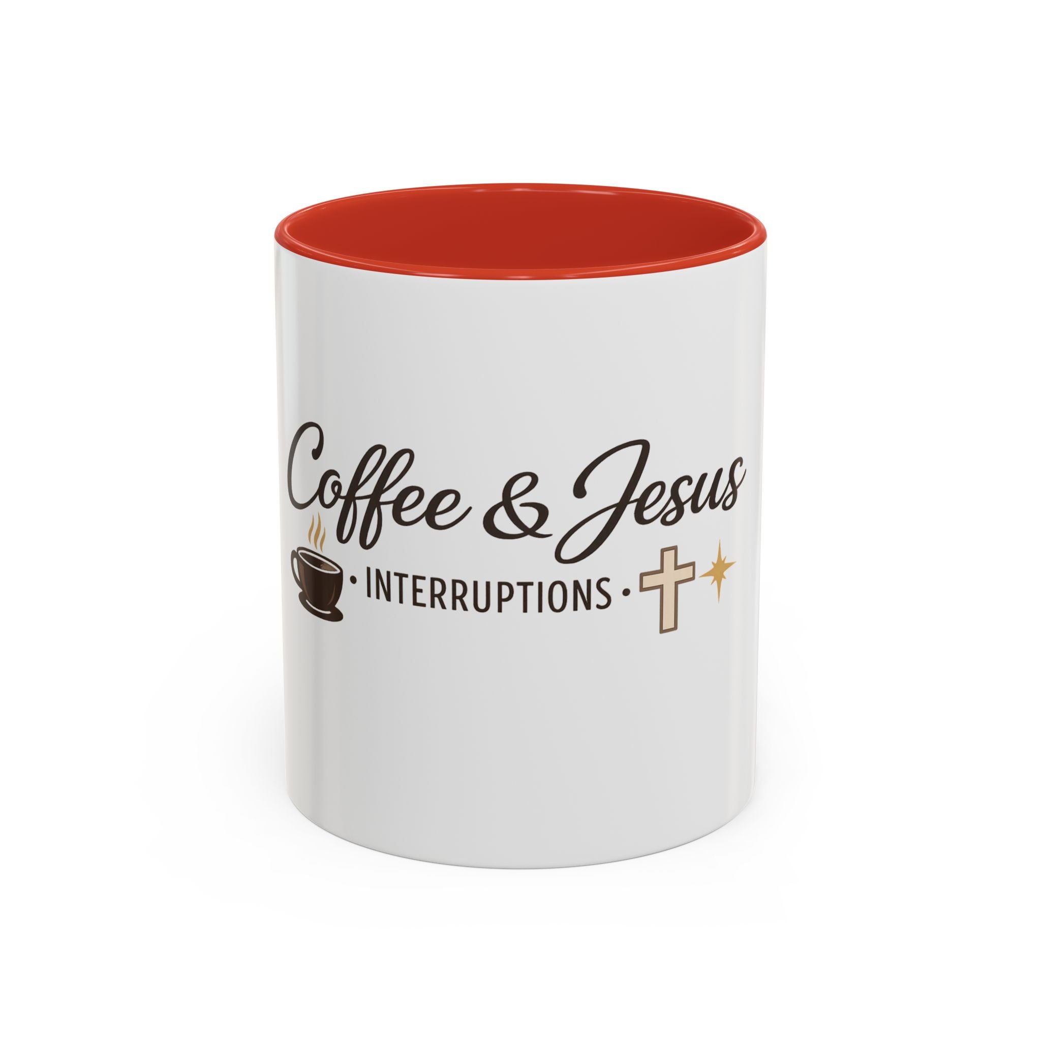 Signature 'Coffee & Jesus Interruptions' Accent Coffee Mug