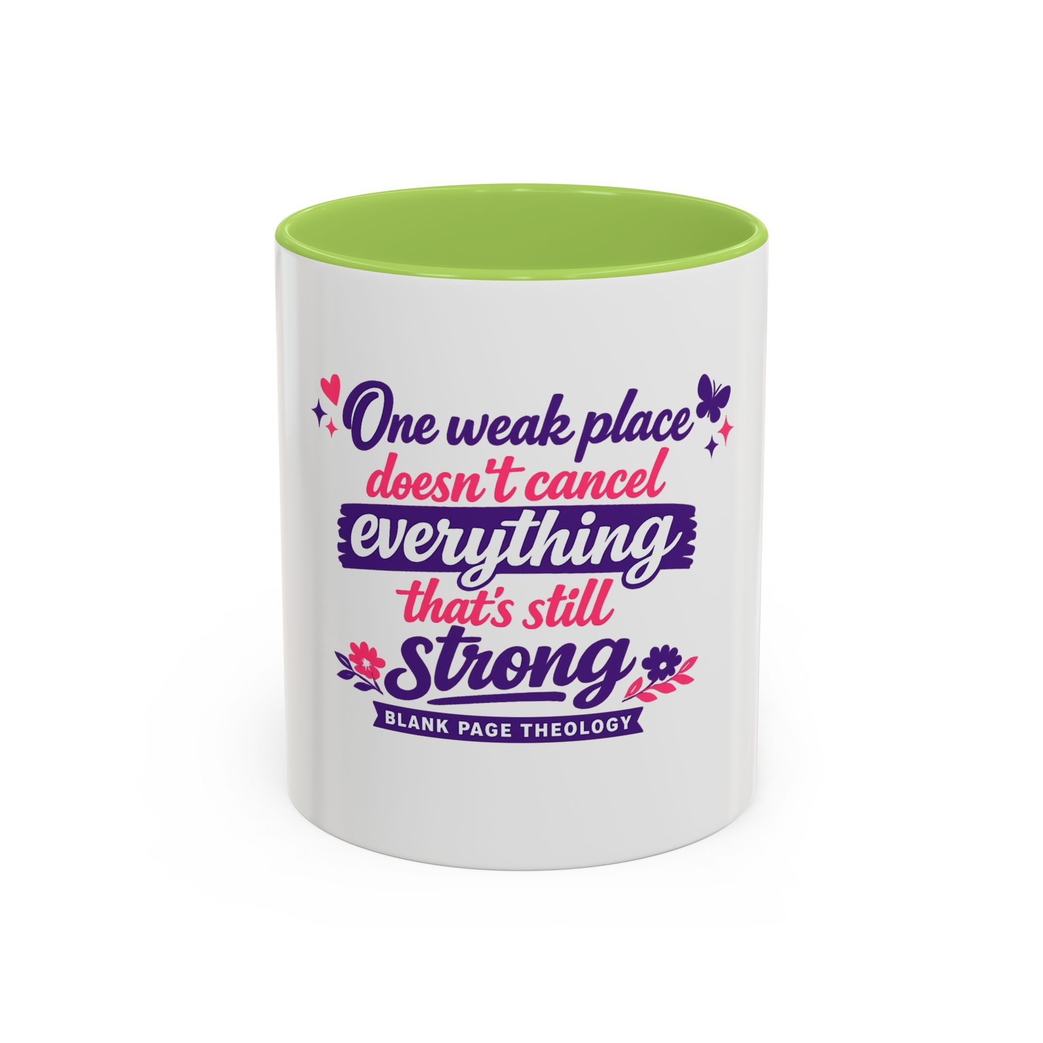 'One Weak Place' Accent Coffee Mug