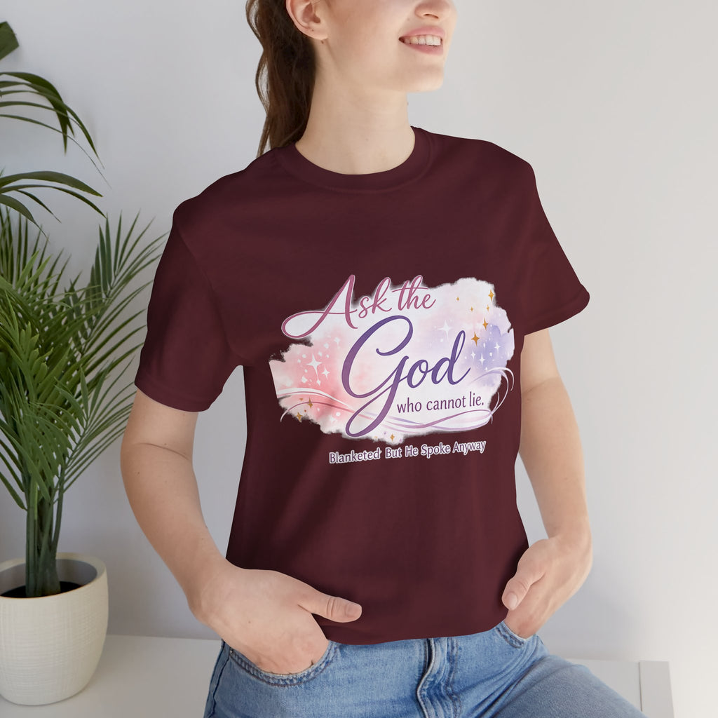 'Ask the God' Jersey Short Sleeve Tee