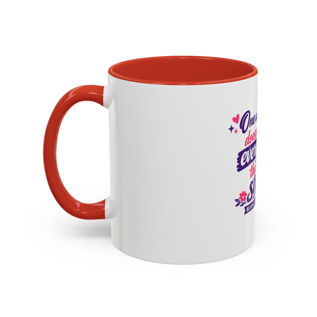 'One Weak Place' Accent Coffee Mug