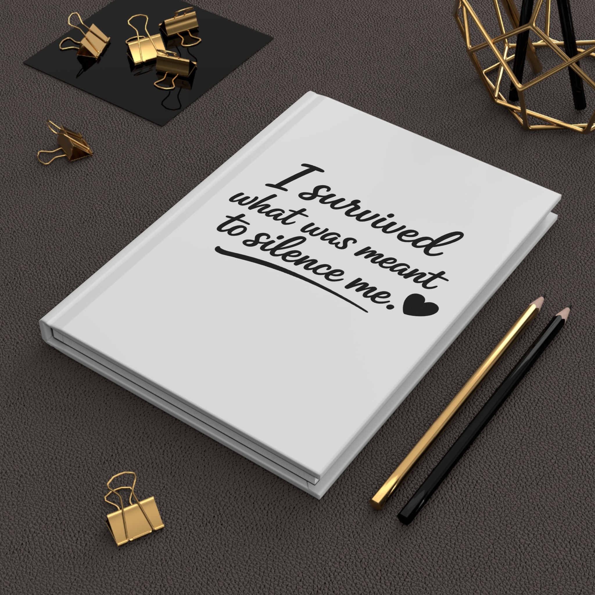 Signature 'I Survived' Hardcover Journal Matte