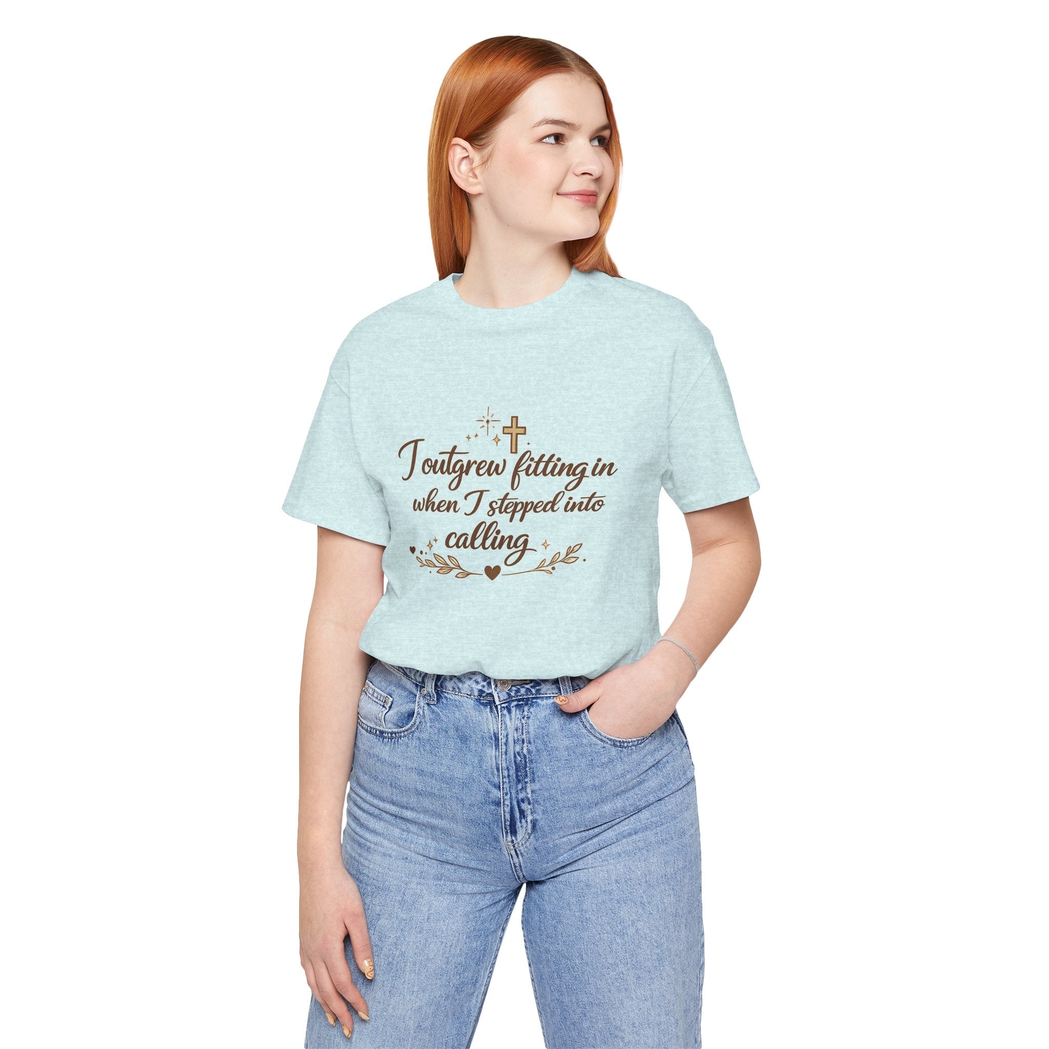 'I Outgrew Fitting In' Jersey Short Sleeve Tee