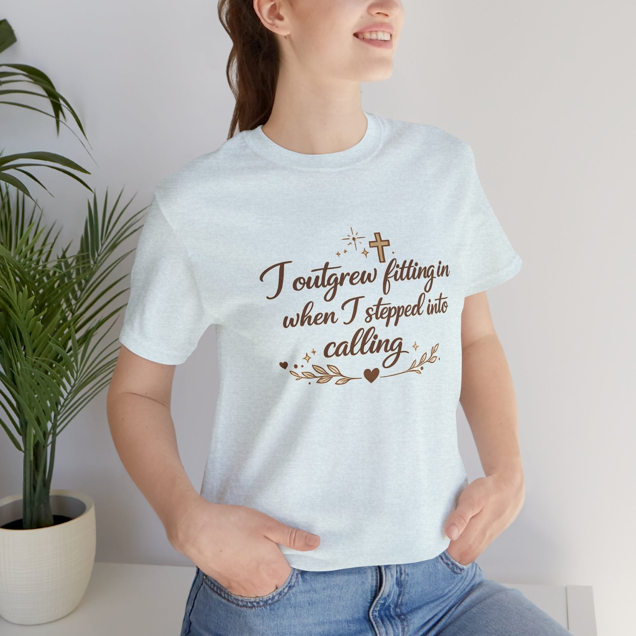 'I Outgrew Fitting In' Jersey Short Sleeve Tee