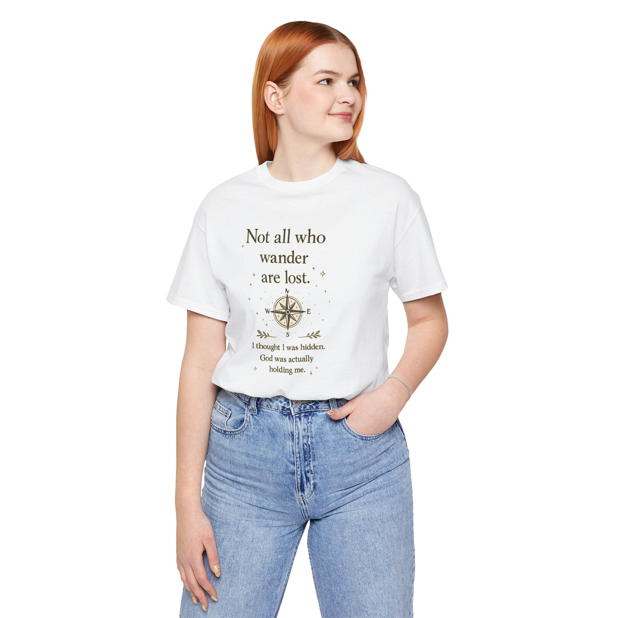 'Not All Who Wander Are Lost' Jersey Short Sleeve Tee