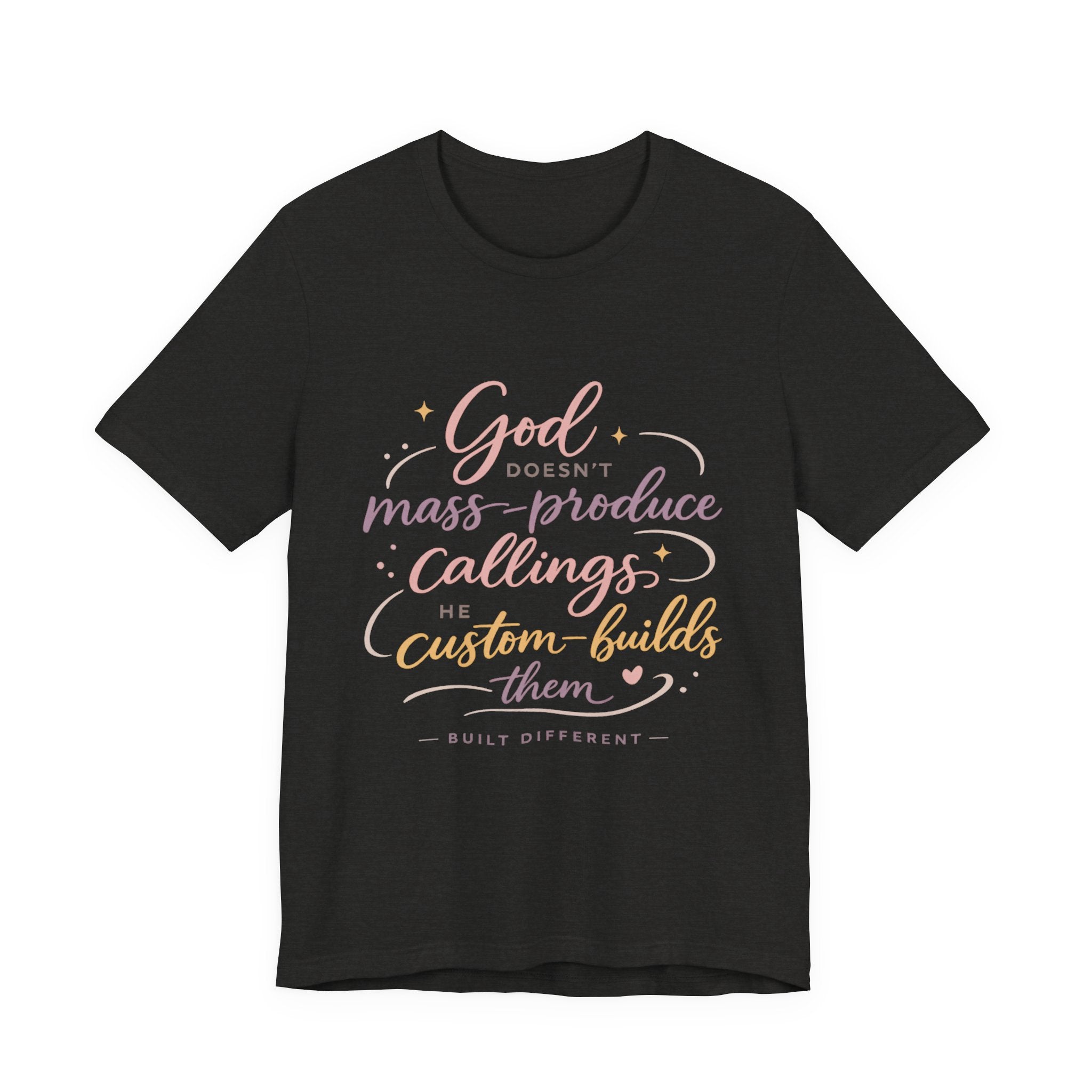 'God Doesn't Mass Produce' Jersey Short Sleeve Tee