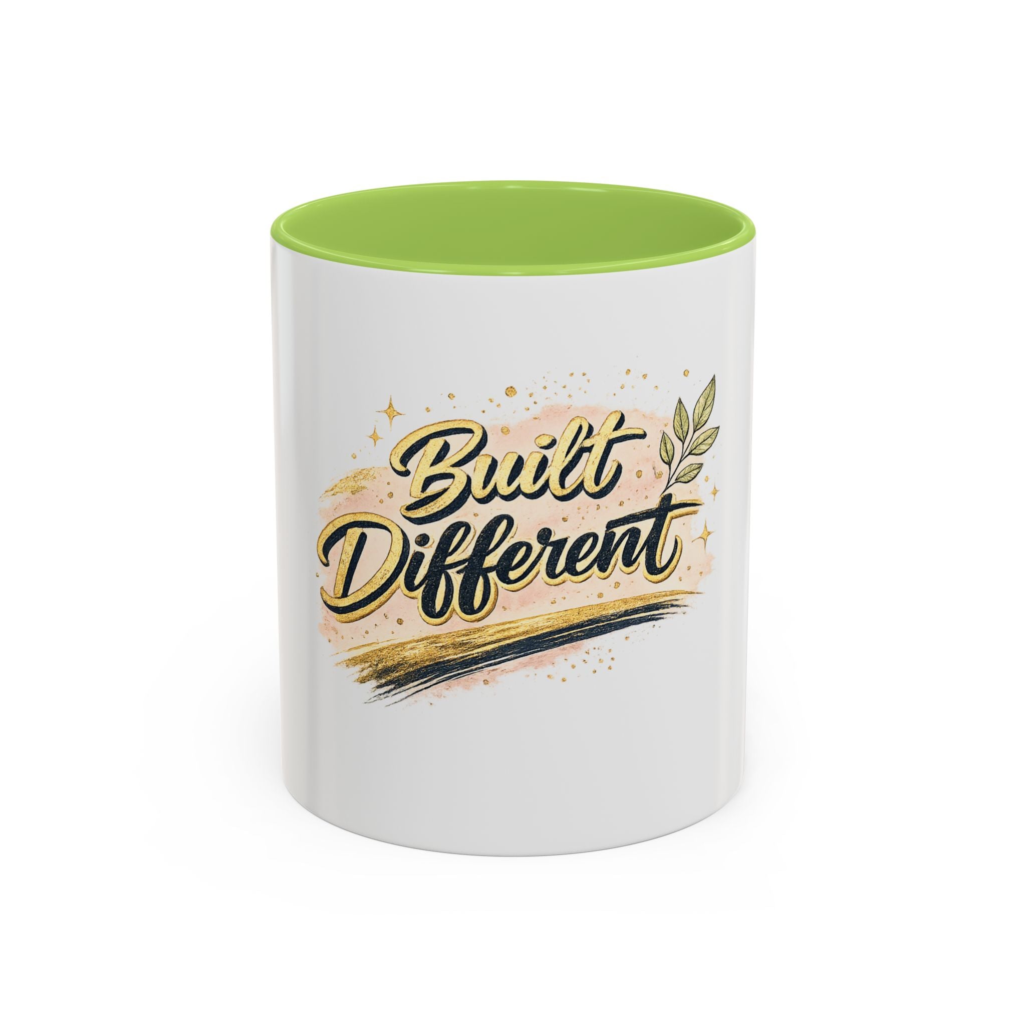 'Built Different' Accent Coffee Mug