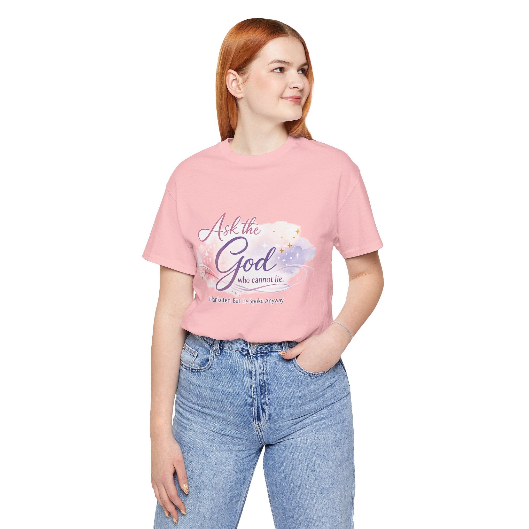 'Ask the God' Jersey Short Sleeve Tee