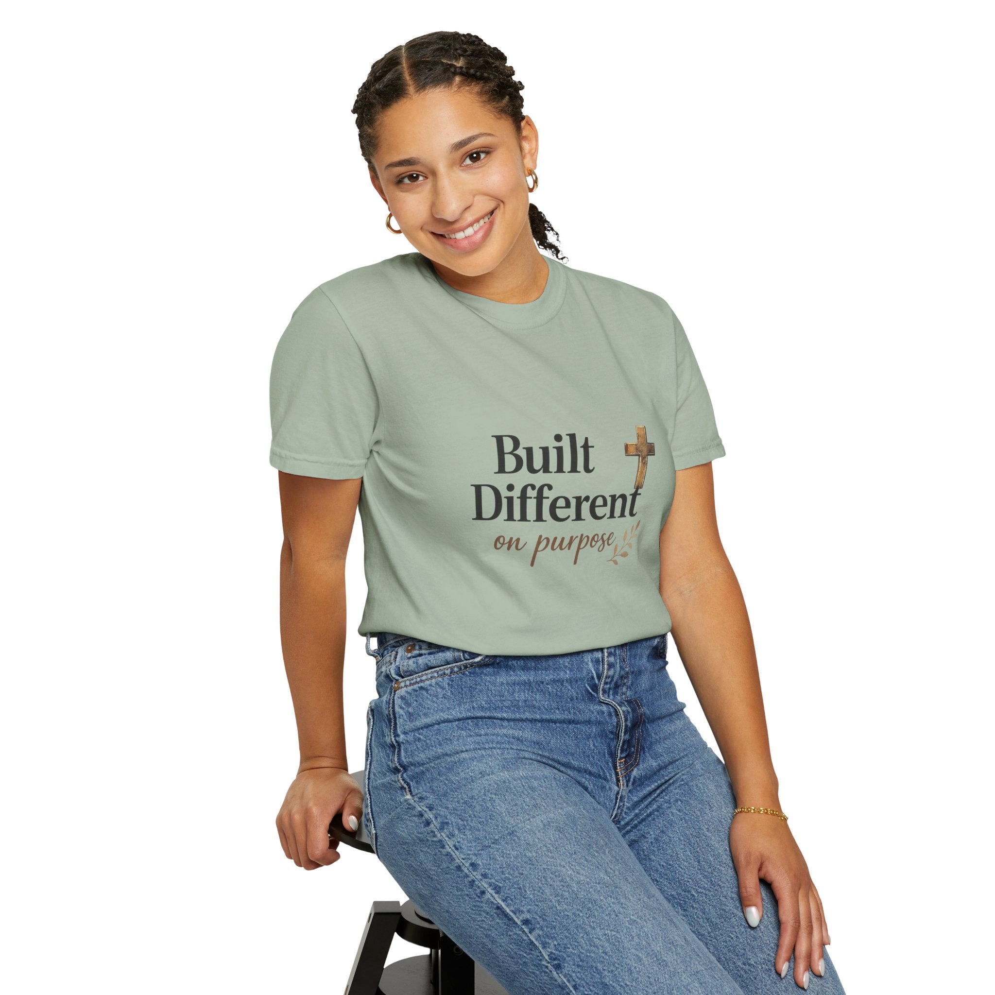 'Built Different on Purpose' Garment-Dyed T-shirt