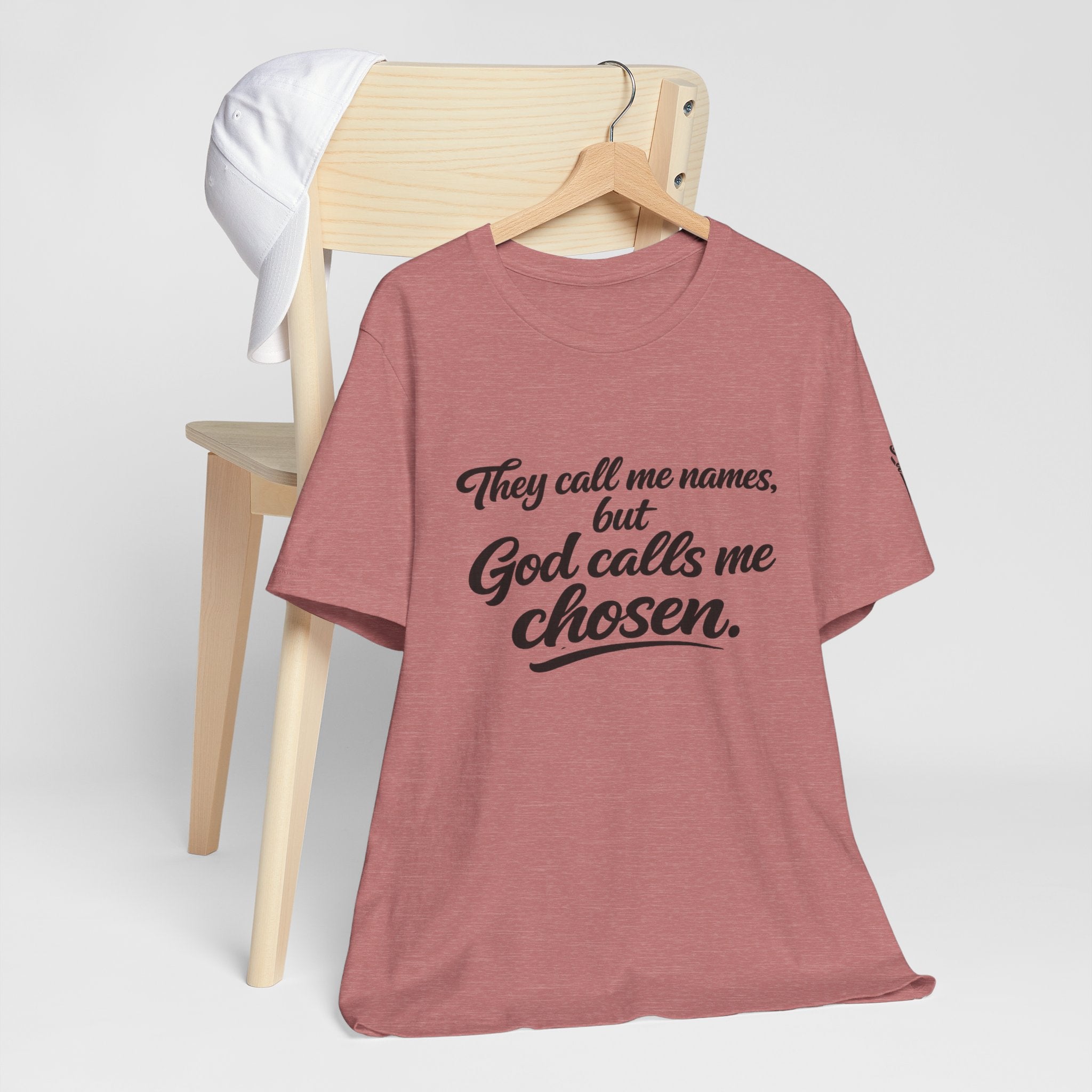 'God Calls Me Chosen'  Short Sleeve Tee