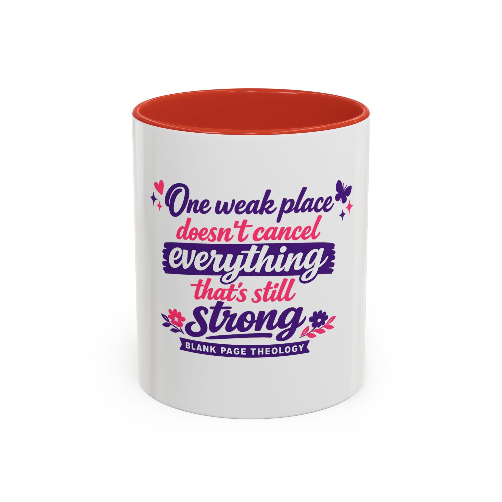 'One Weak Place' Accent Coffee Mug