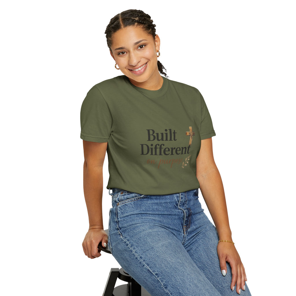 'Built Different on Purpose' Garment-Dyed T-shirt