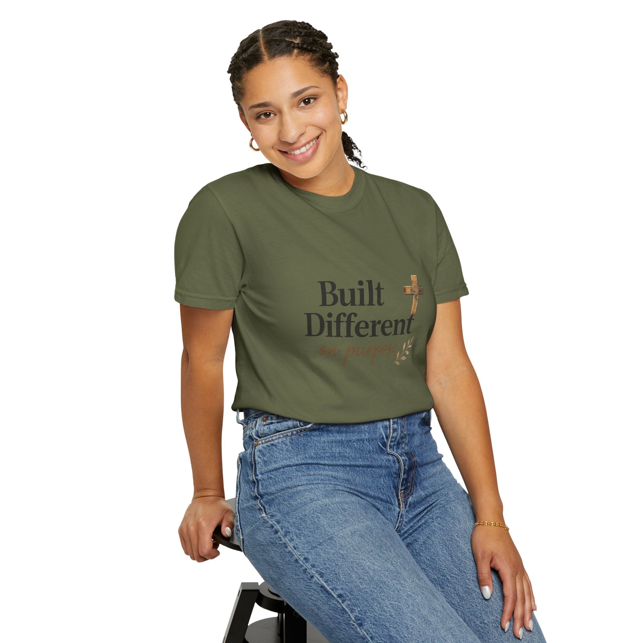 'Built Different on Purpose' Garment-Dyed T-shirt